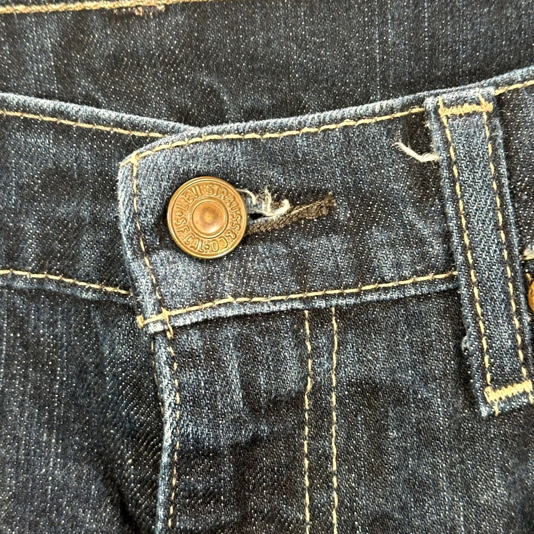 Levi's Levi's 511 Jeans Mens 32 X 35 Slim Fit Medium Wash Stretch Denim Pockets Leather Zip Pocket Size US 32 / EU 48 - 5 Thumbnail