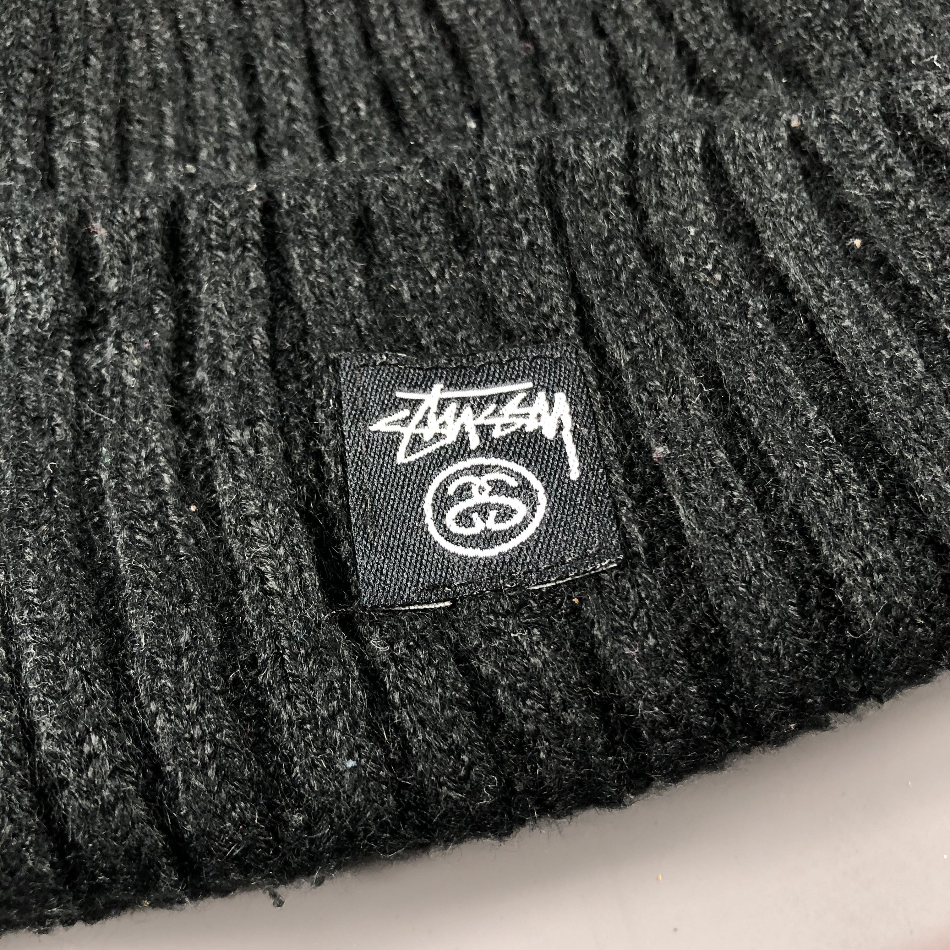 Stussy × Vintage Stussy Skateboard Black Beanie Snow Hat Snow Cap -D798 Size ONE SIZE - 4 Thumbnail