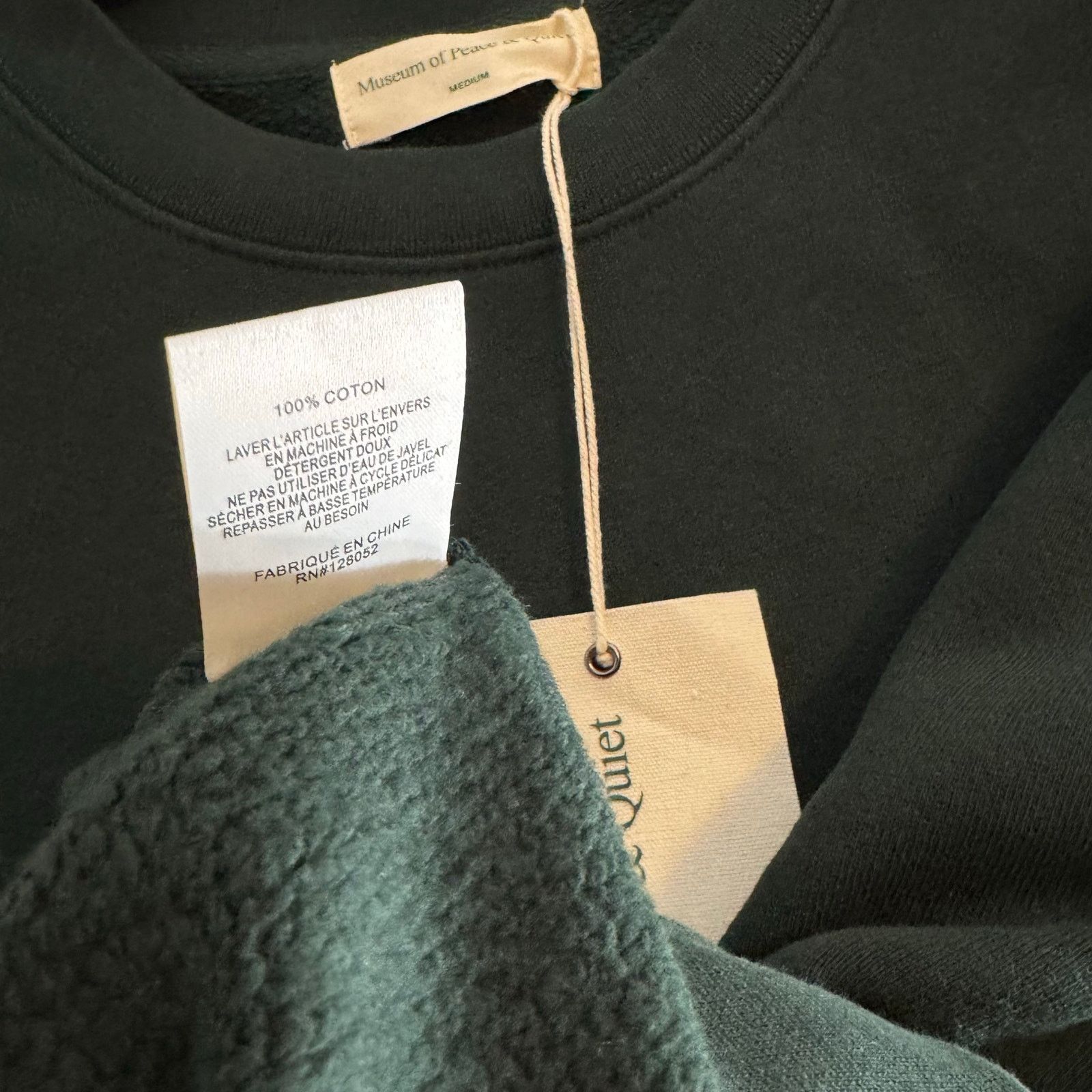 Museum of Peace & Quiet •NWT• museum of peace & quiet Wordmark Crewneck Pine •Medium Size US M / EU 48-50 / 2 - 11 Thumbnail