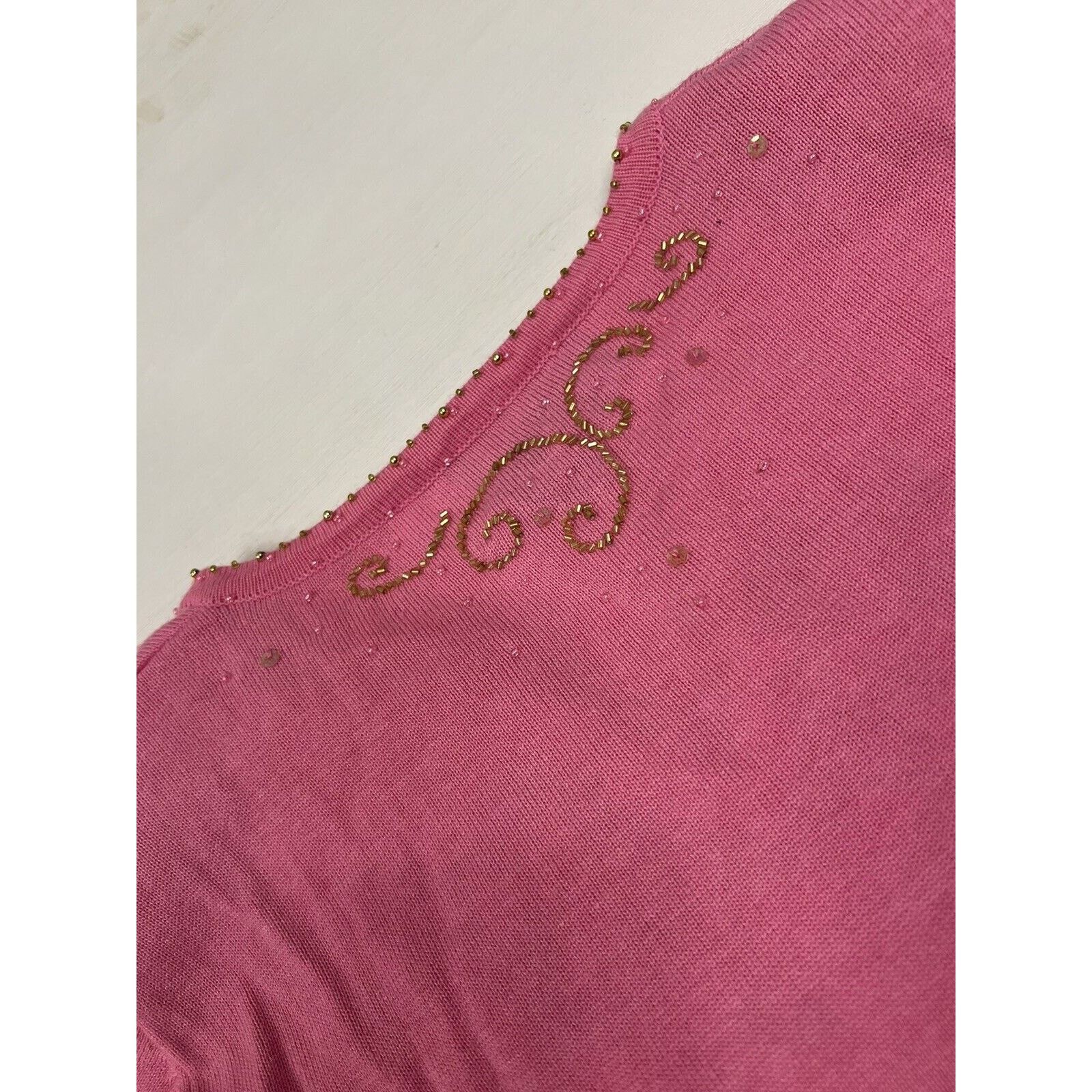 Other VTG Collective Works Of Berek 2 Clovers Pink Lucky Sweater Size L / US 10 / IT 46 - 7 Thumbnail