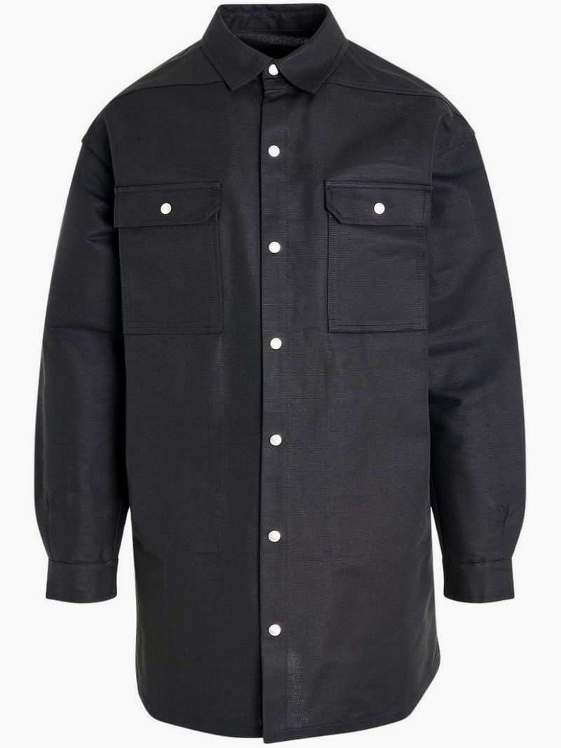 Rick Owens New STROBE Oversized Outershirt Jacket Soft Brushed Cotton M Size US M / EU 48-50 / 2 - 8 Thumbnail