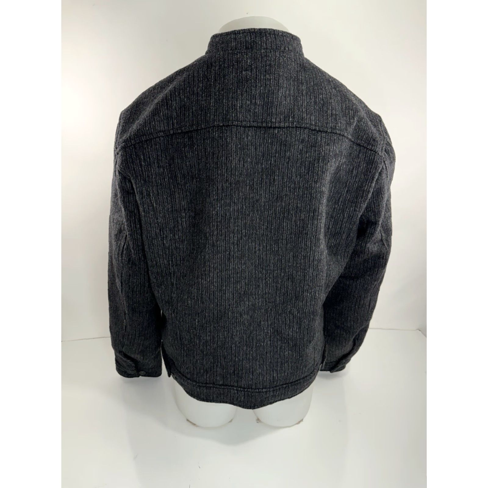 John Varvatos John Varvatos Jacket Wool Blend Zip Mens L Gray Bomber Size US L / EU 52-54 / 3 - 3 Thumbnail