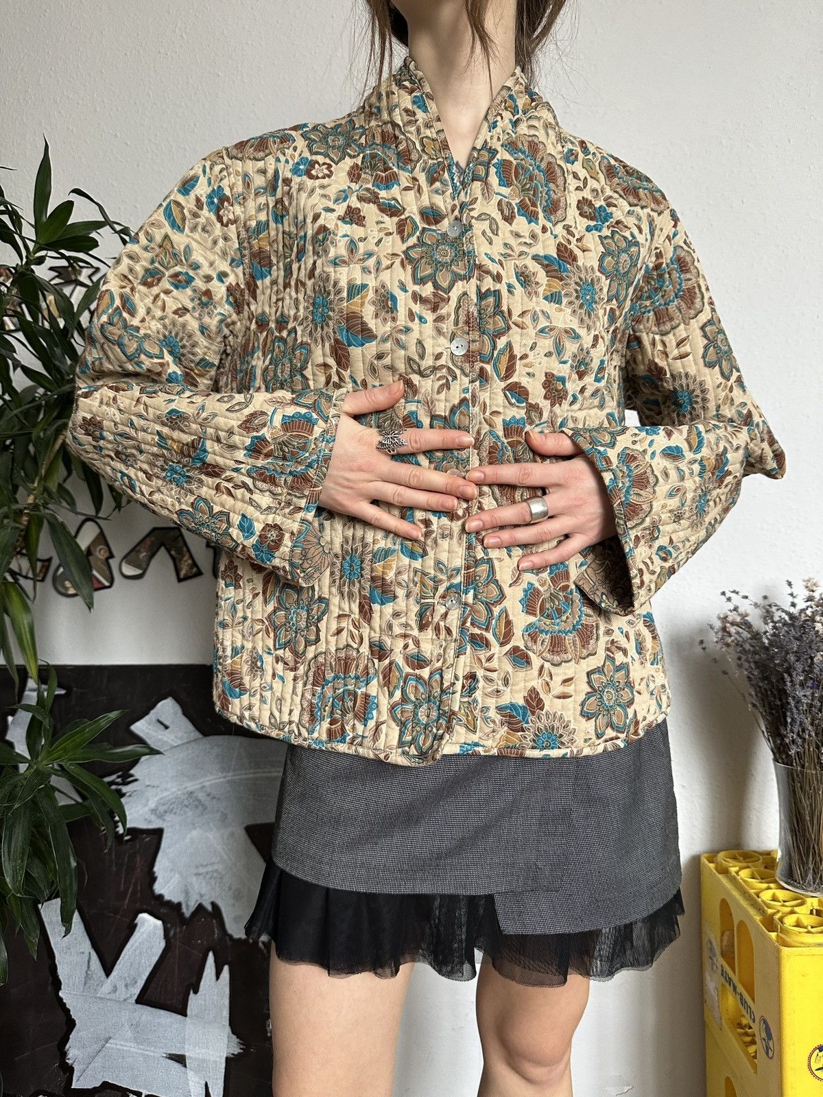 Japanese Brand × Seditionaries Reversible Quilted Asian Style 2 Side Floral Jacket Size ONE SIZE - 1 Thumbnail