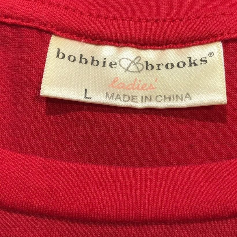 Other Bobbie Brooks Red Floral LOVE Graphic T-shirt L Size L / US 10 / IT 46 - 4 Thumbnail