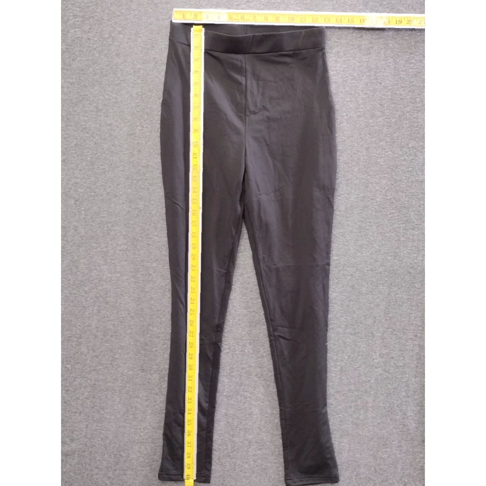Vintage Unbranded Leggings Black Stretch Full Length Women's M Size 32" / US 10 / IT 46 - 4 Thumbnail