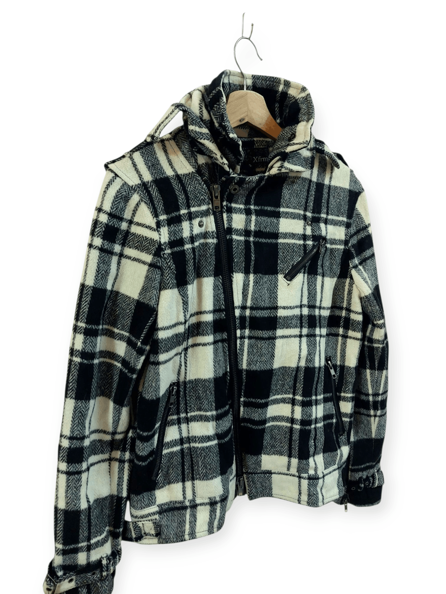 Designer Xfrm Multi Zipped Nova Check Jacket Size US M / EU 48-50 / 2 - 2 Thumbnail