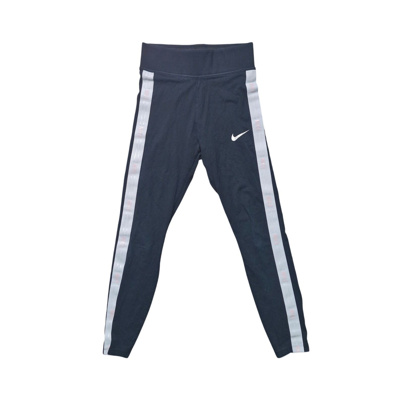 Nike Nike Leggings Women’s S Black Striped Gym Running Dri‑FIT Size 27" / US 4 / IT 40 - 1 Thumbnail