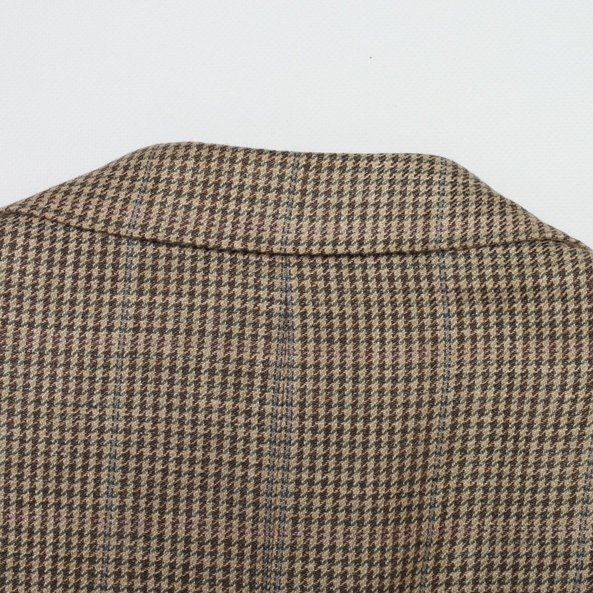 Polo Ralph Lauren Polo Ralph Lauren Vintage Houndstooth Blazer Silk Flax Wool Size 42R - 18 Thumbnail