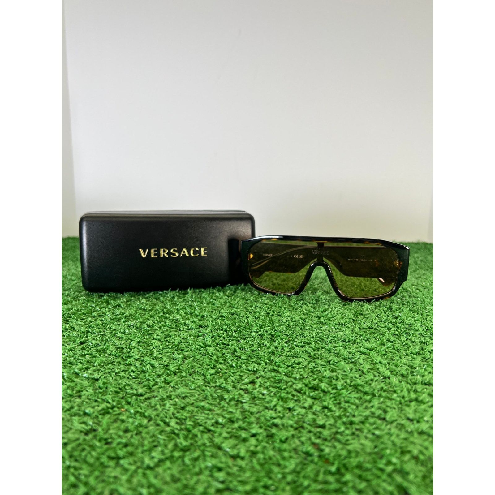 Versace Shield Sunglasses Havana VE4439