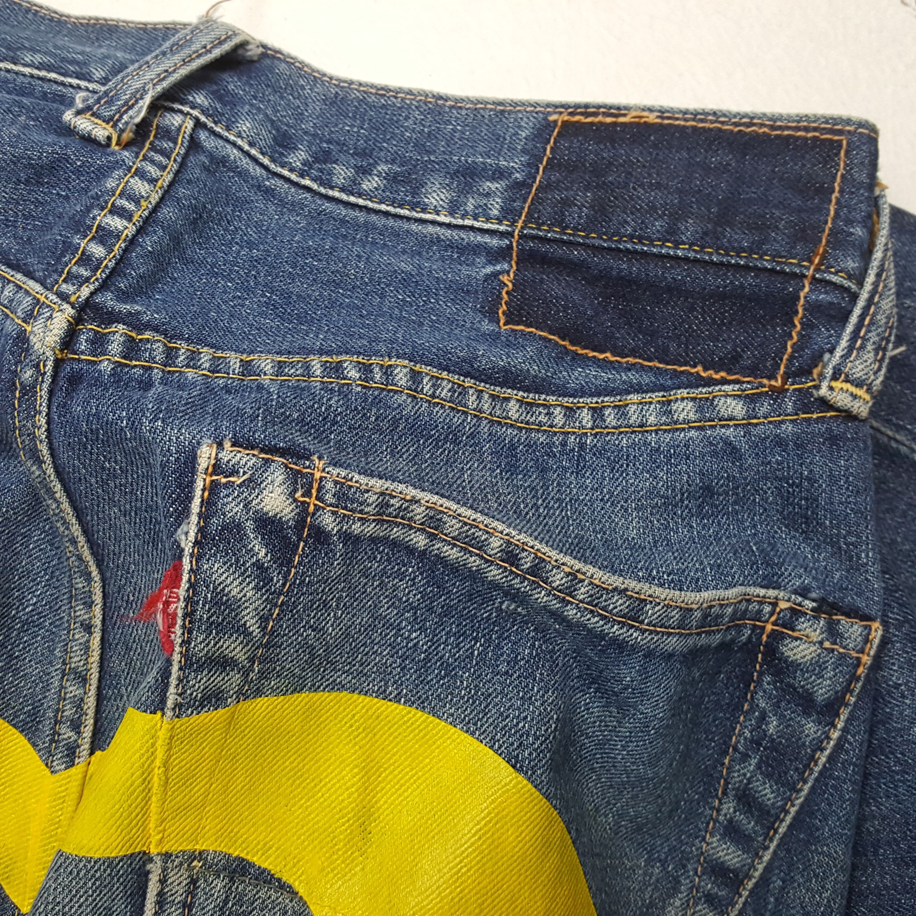Evisu × Vintage EVIS Japanese Brand Streetwear Custom Daicock Jeans Size US 26 / EU 42 - 14 Thumbnail