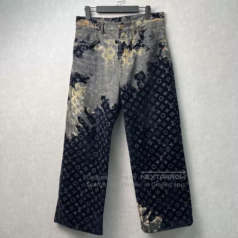 Louis Vuitton Louis Vuitton Fire Cloud Series Straight Leg Jeans Size US 31 - 1 Thumbnail