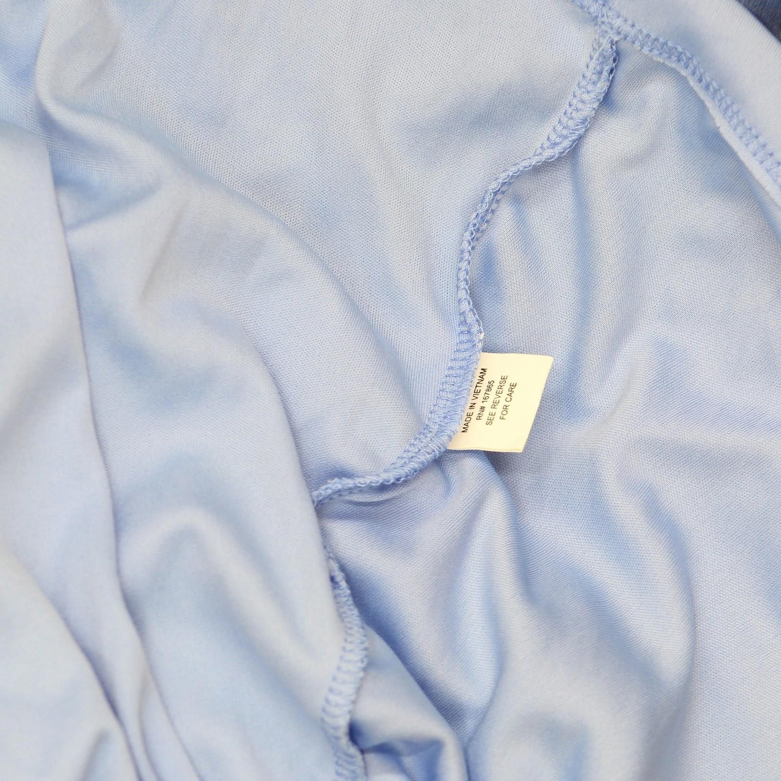 Designer Nwt Ny Collection Sleeve Belted Swiss Dot Dress Sky Blue Pm Size M / US 6-8 / IT 42-44 - 4 Thumbnail