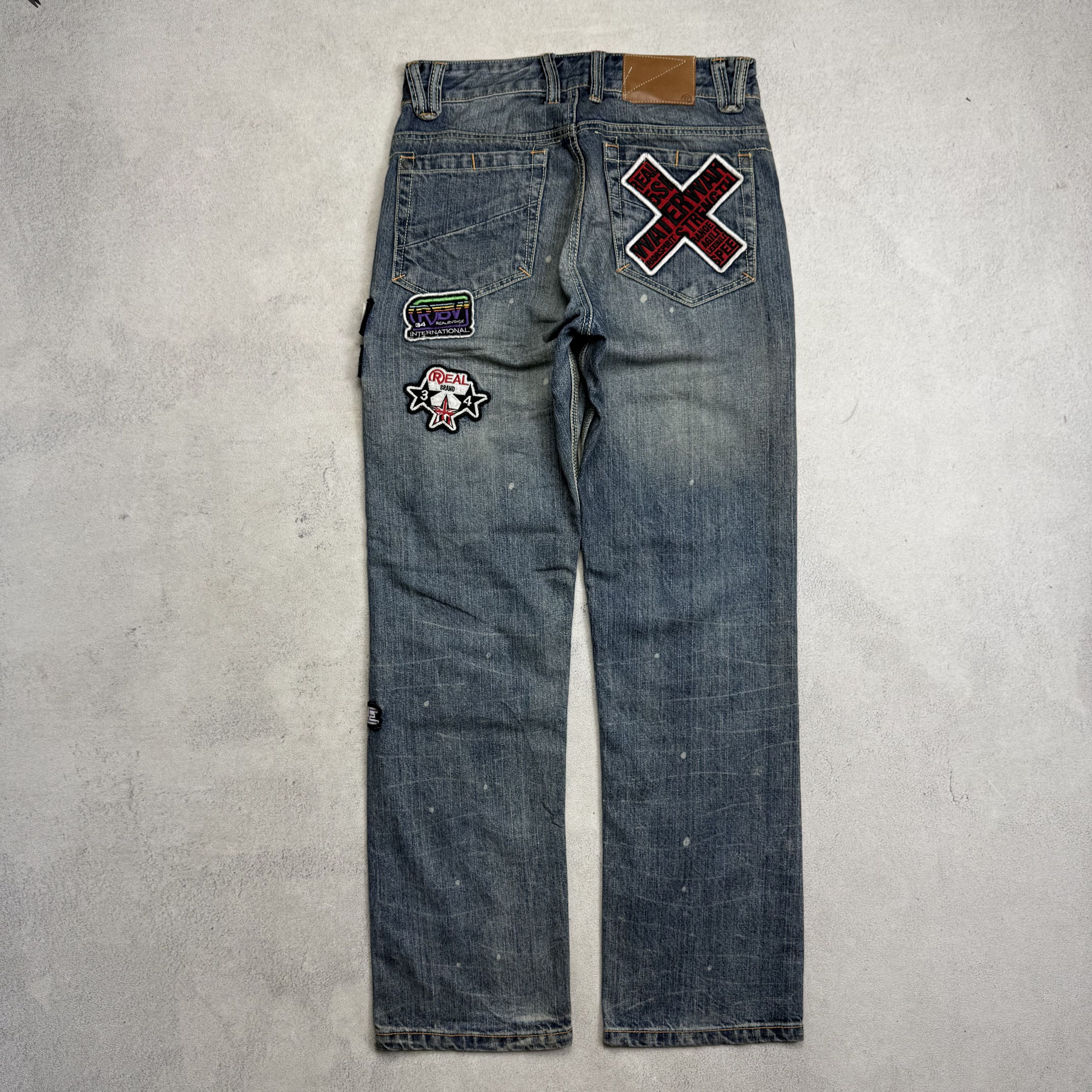 Vintage Real B Voice Patch Work Denim Size US 28 / EU 44 - 2 Thumbnail