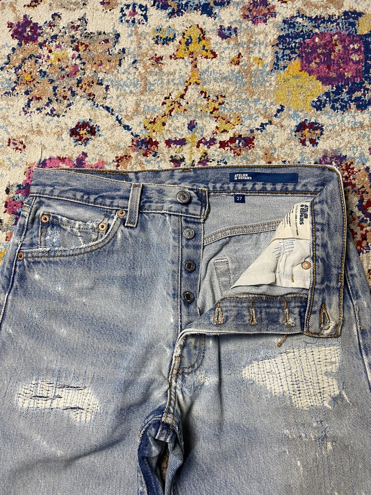 Atelier & Repairs × Levi's Atelier & Repairs Levi's 501 Rework Distressed Crop Shorts Size US 30 / EU 46 - 8 Thumbnail