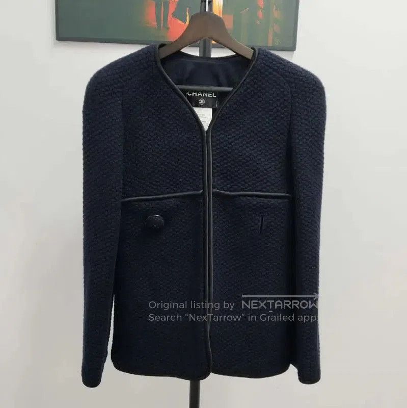Chanel Chanel Blue Cotton Blend Women's Cardigan . Size XXS / US 00 / IT 34 - 1 Thumbnail