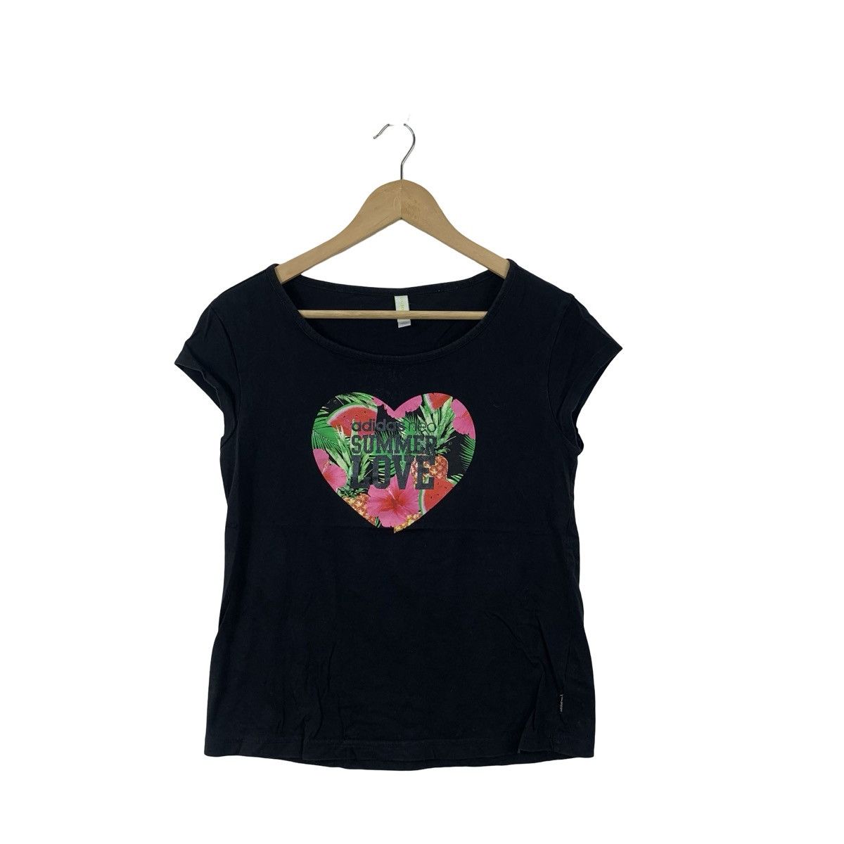 Adidas Adidas Originals Summer Love Floral Heart Graphic Women’s Size L / US 10 / IT 46 - 1 Thumbnail