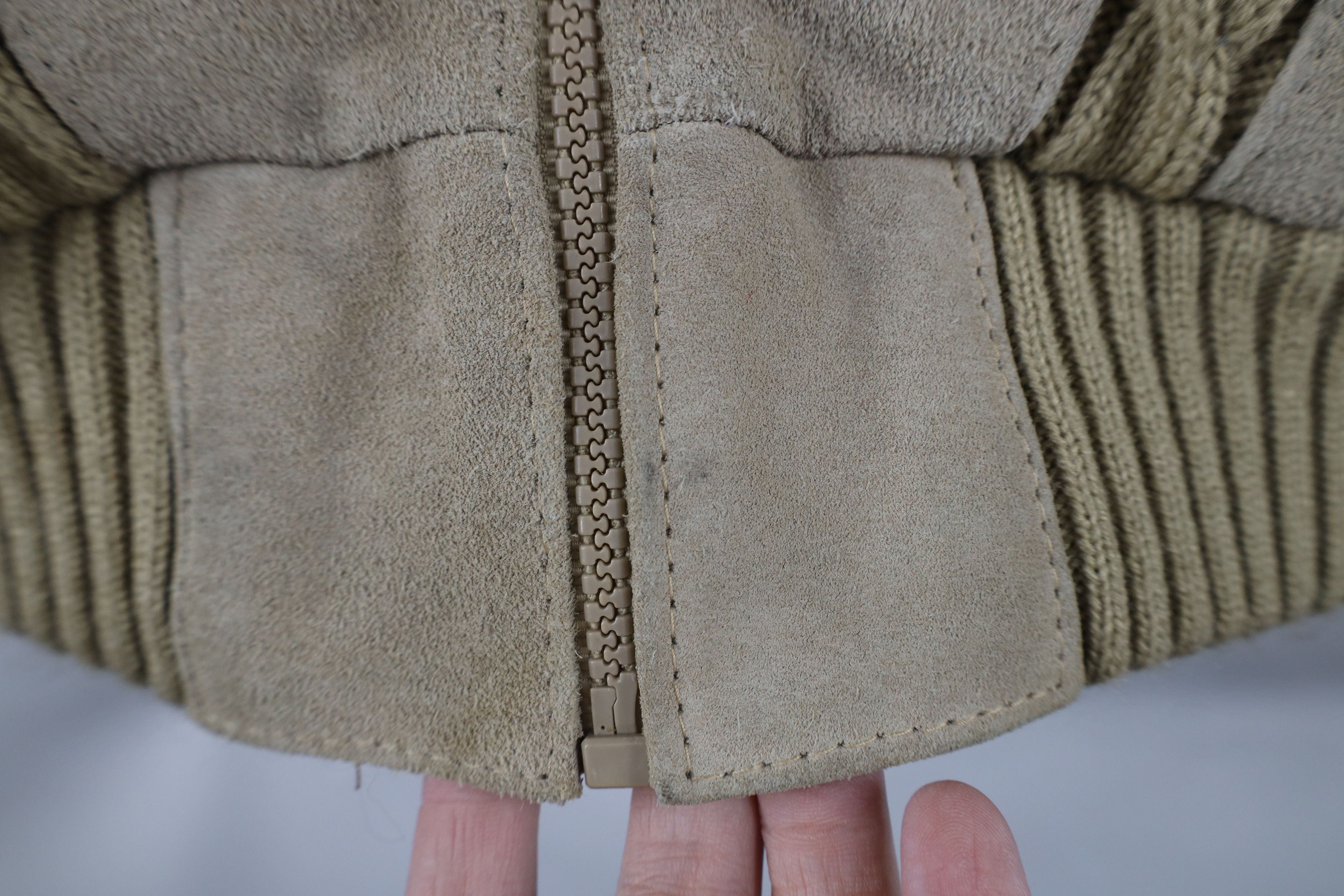 Vintage Vintage 70s Streetwear Cable Knit Full Zip Sweater Jacket Size US L / EU 52-54 / 3 - 4 Thumbnail