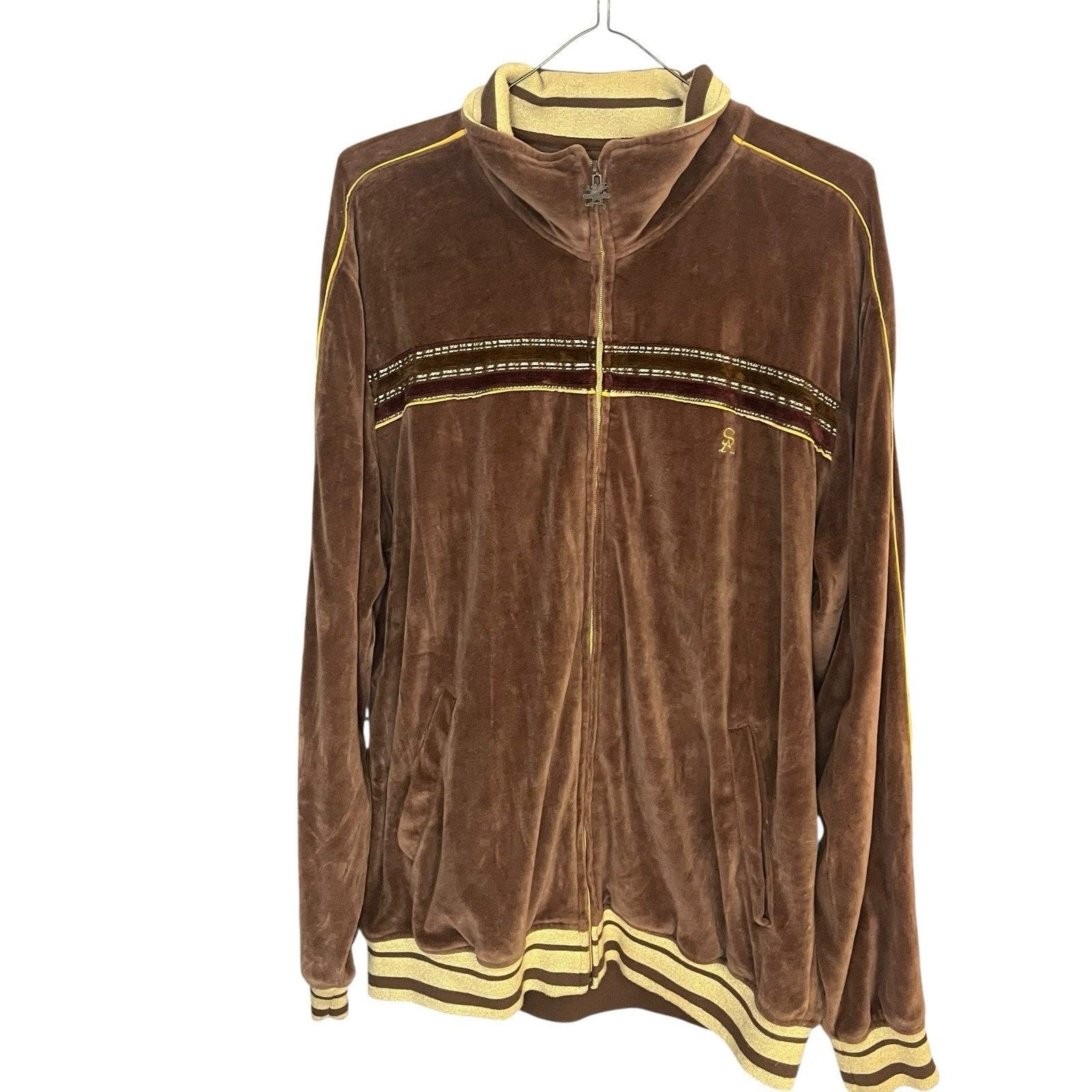 Stacy Adams VTG Stacy Adams men's XL brown full zip fleece tracksuit Size US XL / EU 56 / 4 - 1 Thumbnail