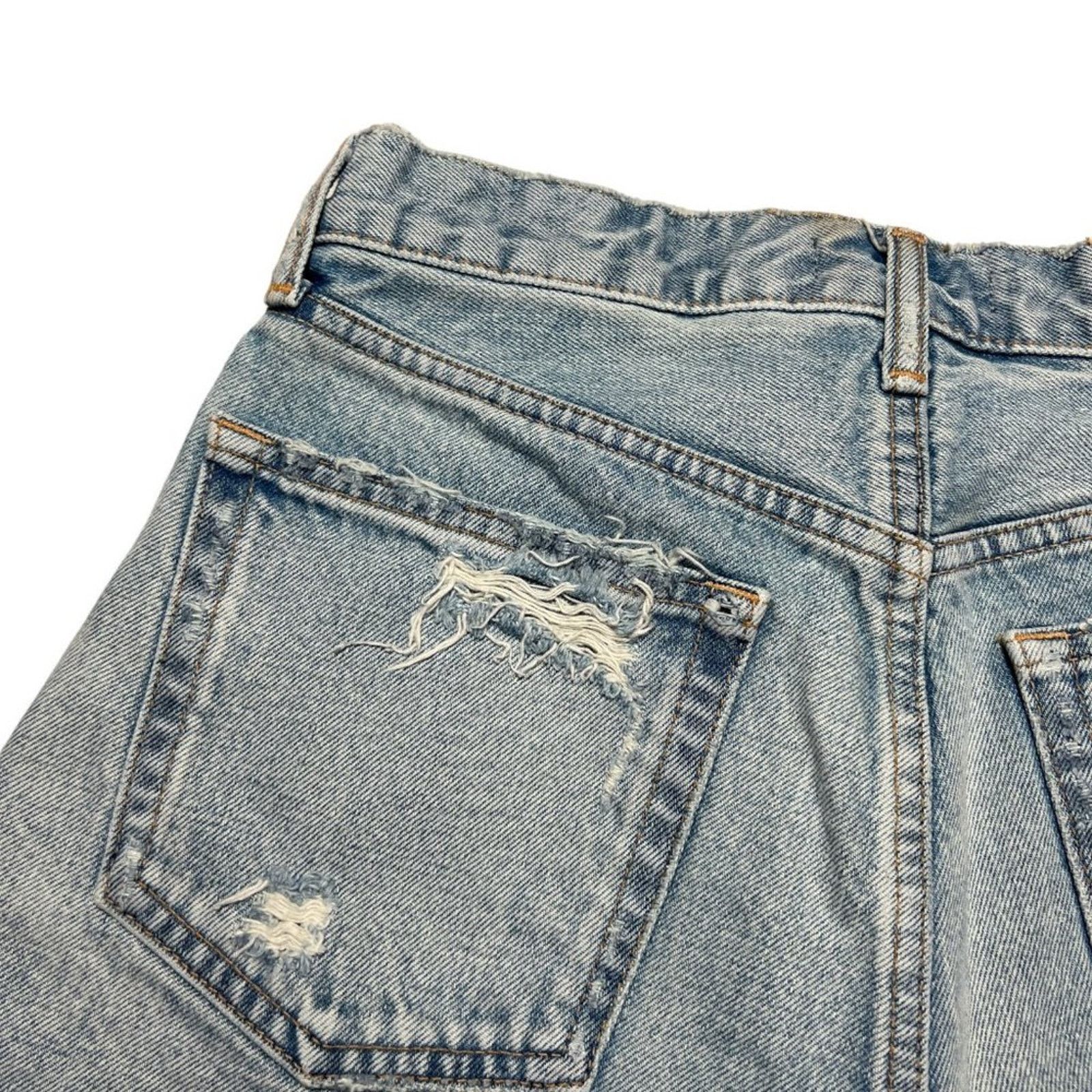 Moussy Vintage Denim Jean Shorts SIZE 26 Destroyed Japan