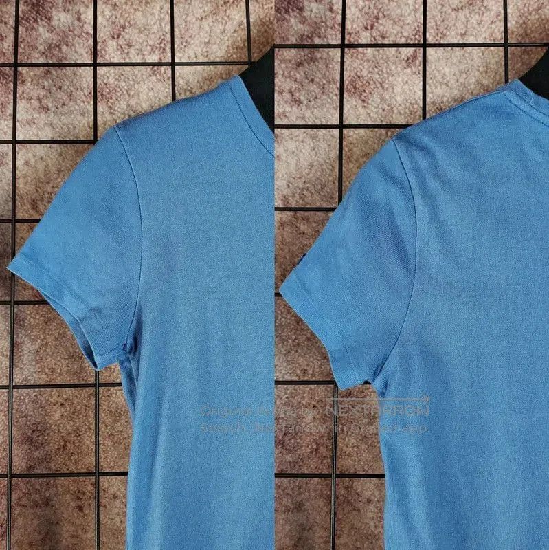 Burberry Burberry Blue Cotton Logo Short-Sleeve T-Shirt. Size M / US 6-8 / IT 42-44 - 5 Thumbnail