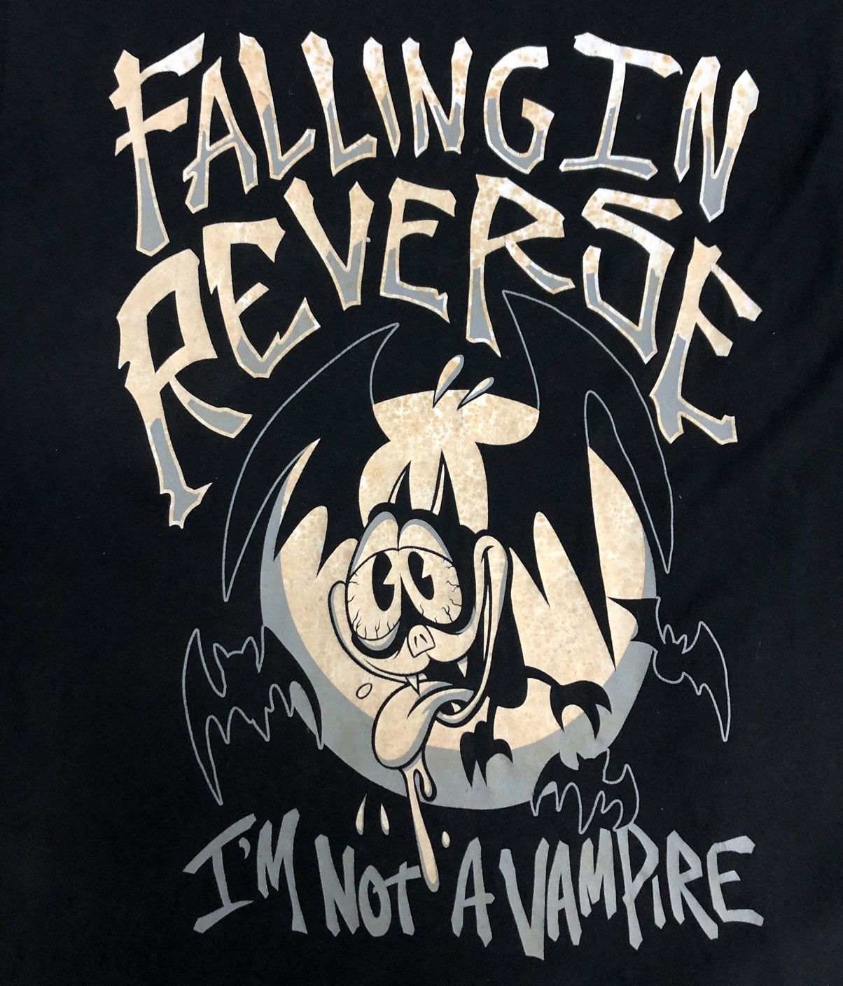 Cartoon Network Vintage Falling In Reverse I'm Not A Vampire T-Shirt Size US L / EU 52-54 / 3 - 3 Thumbnail