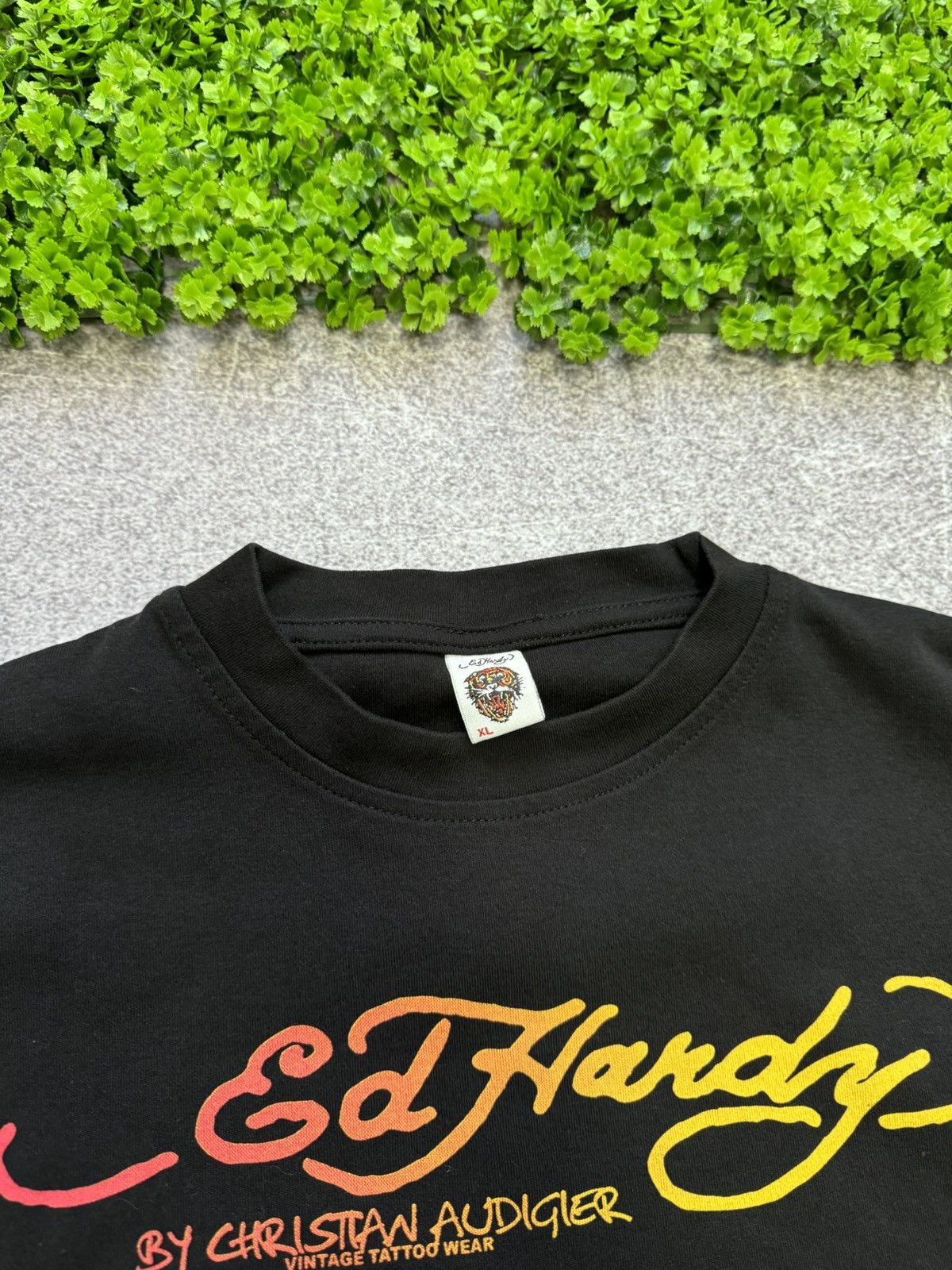 Christian Audigier × Ed Hardy × Vintage Vintage Ed Hardy Surf Mob T-Shirt Size US L / EU 52-54 / 3 - 3 Thumbnail