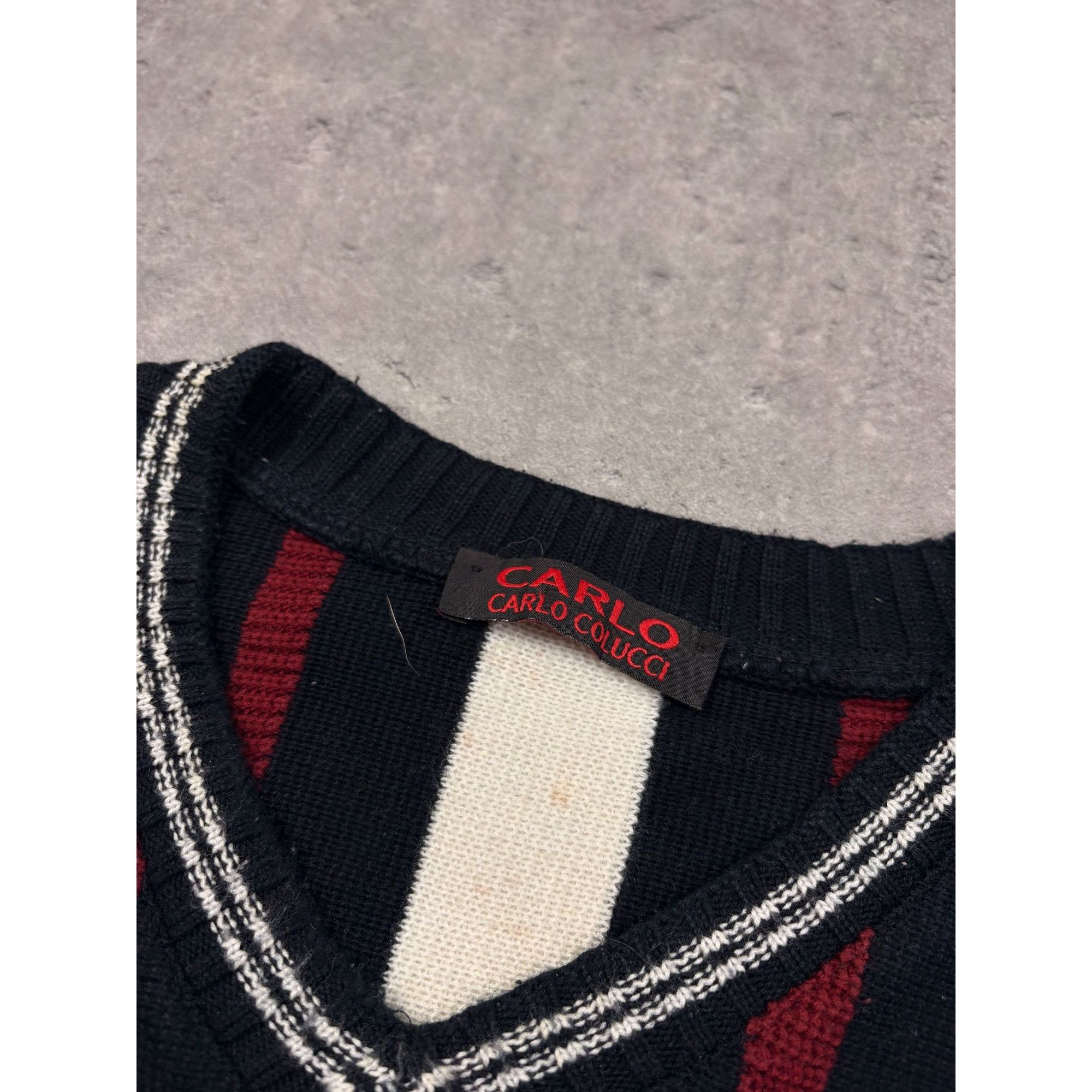 Carlo Colucci Vintage Carlo Colucci Vertical Stripe Sweater y2k STREETWEAR Size US XXL / EU 58 / 5 - 4 Thumbnail