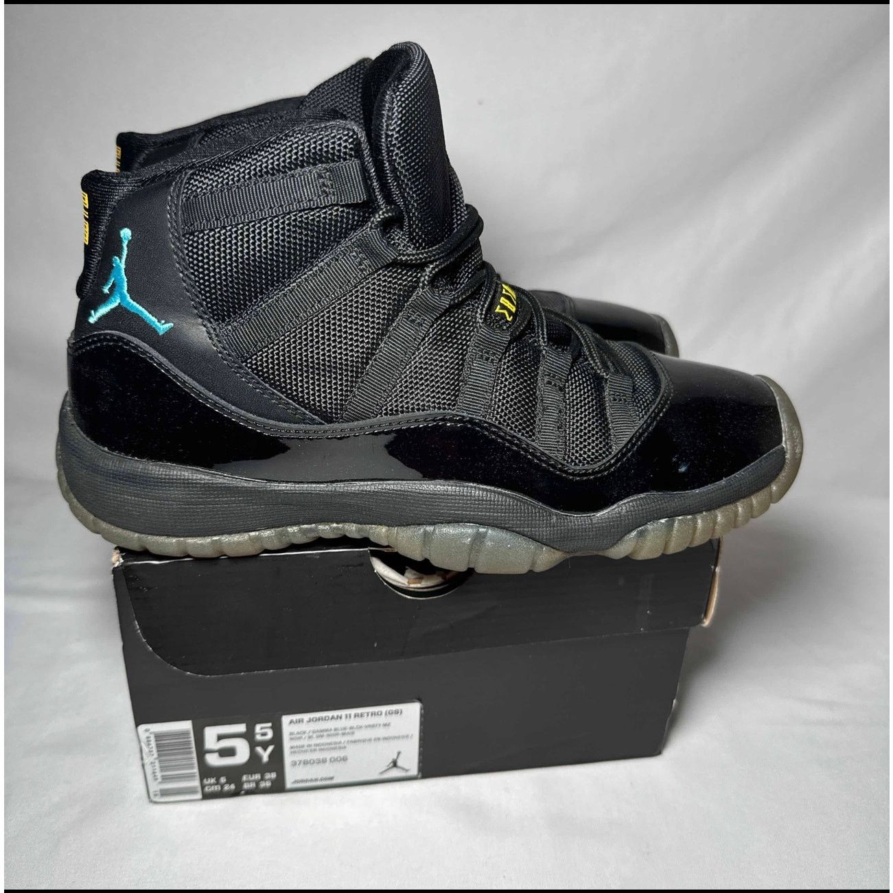 Jordan Brand × Nike Size 5.5 Nike Air Jordan 11 Retro GS Gamma Blue Men's Shoes Size US 5.5 / EU 38 - 1 Thumbnail