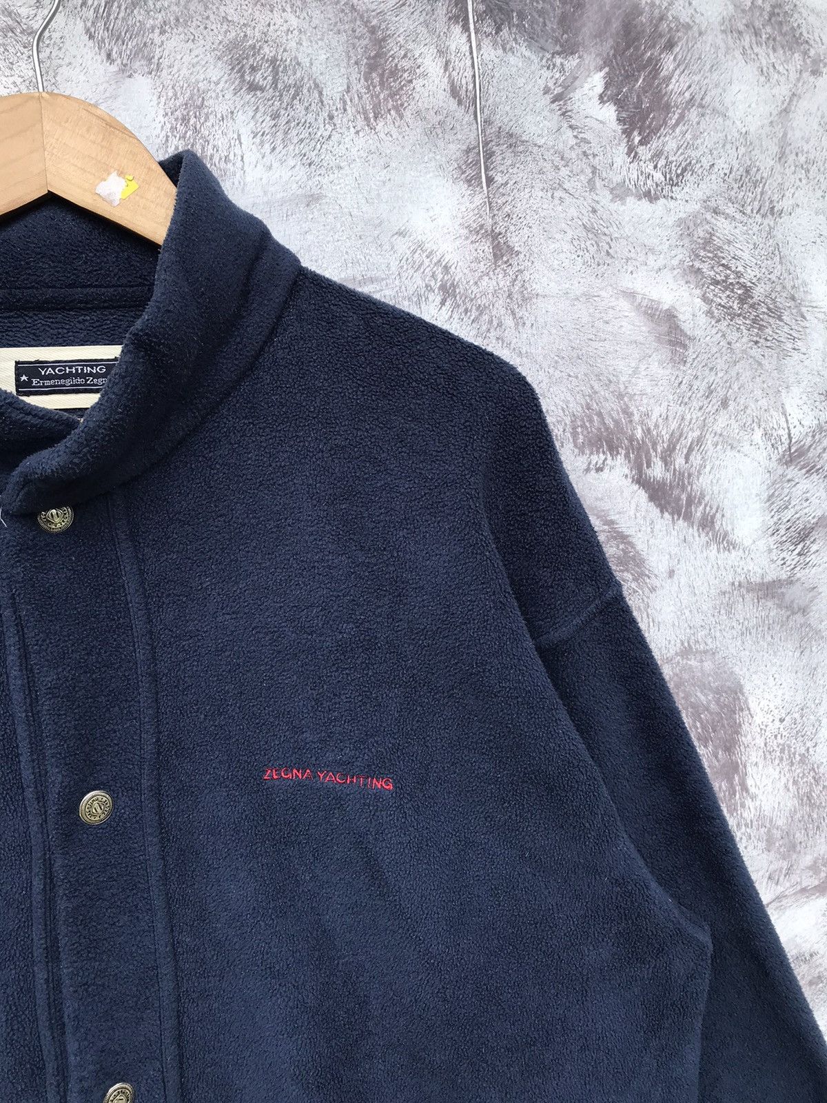 Ermenegildo Zegna Zegna Yachting snap button fleech sweatshirts Size US L / EU 52-54 / 3 - 3 Thumbnail