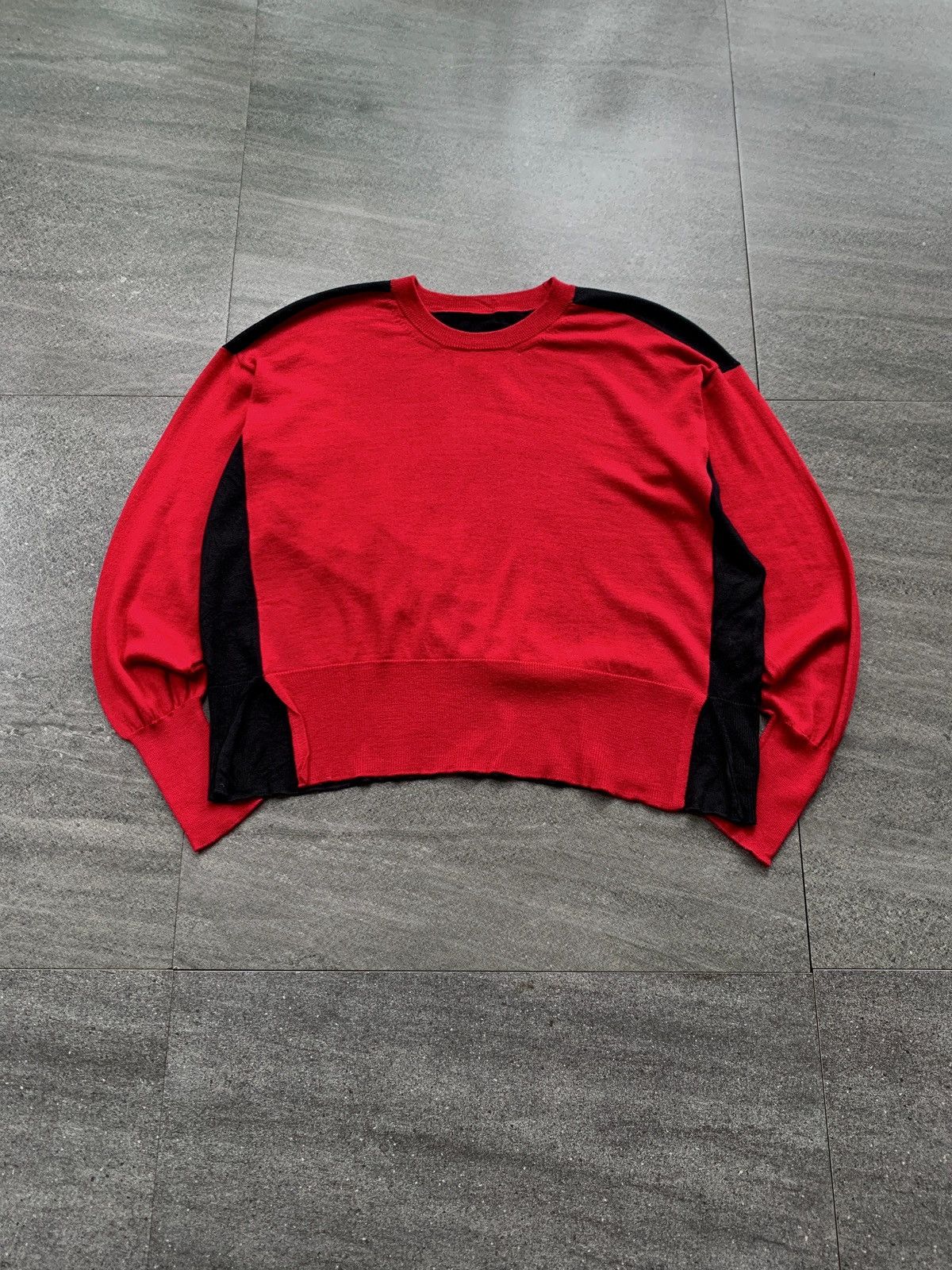 Maison Margiela FREE TAX! MM6 Two Tone Batwing Sweater Size US S / EU 44-46 / 1 - 2 Thumbnail