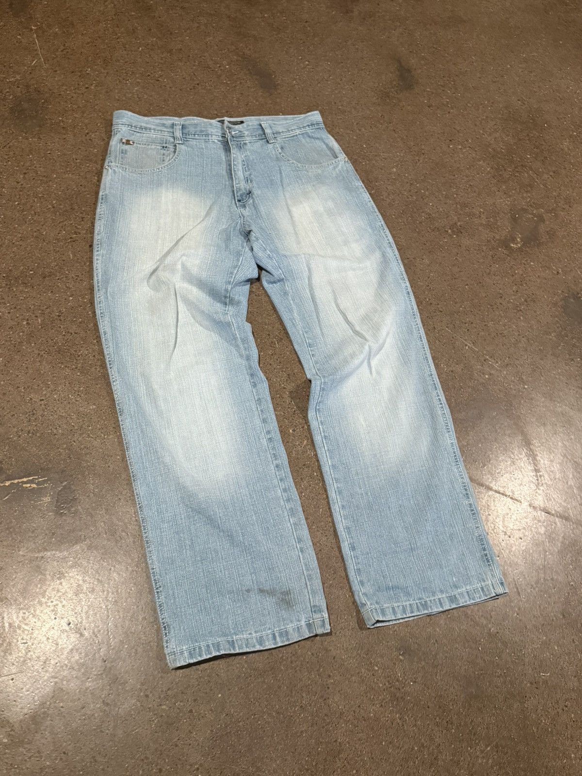 Vintage Vintage Y2K southpole wide leg baggy light wash blue jeans Size US 36 / EU 52 - 2 Thumbnail