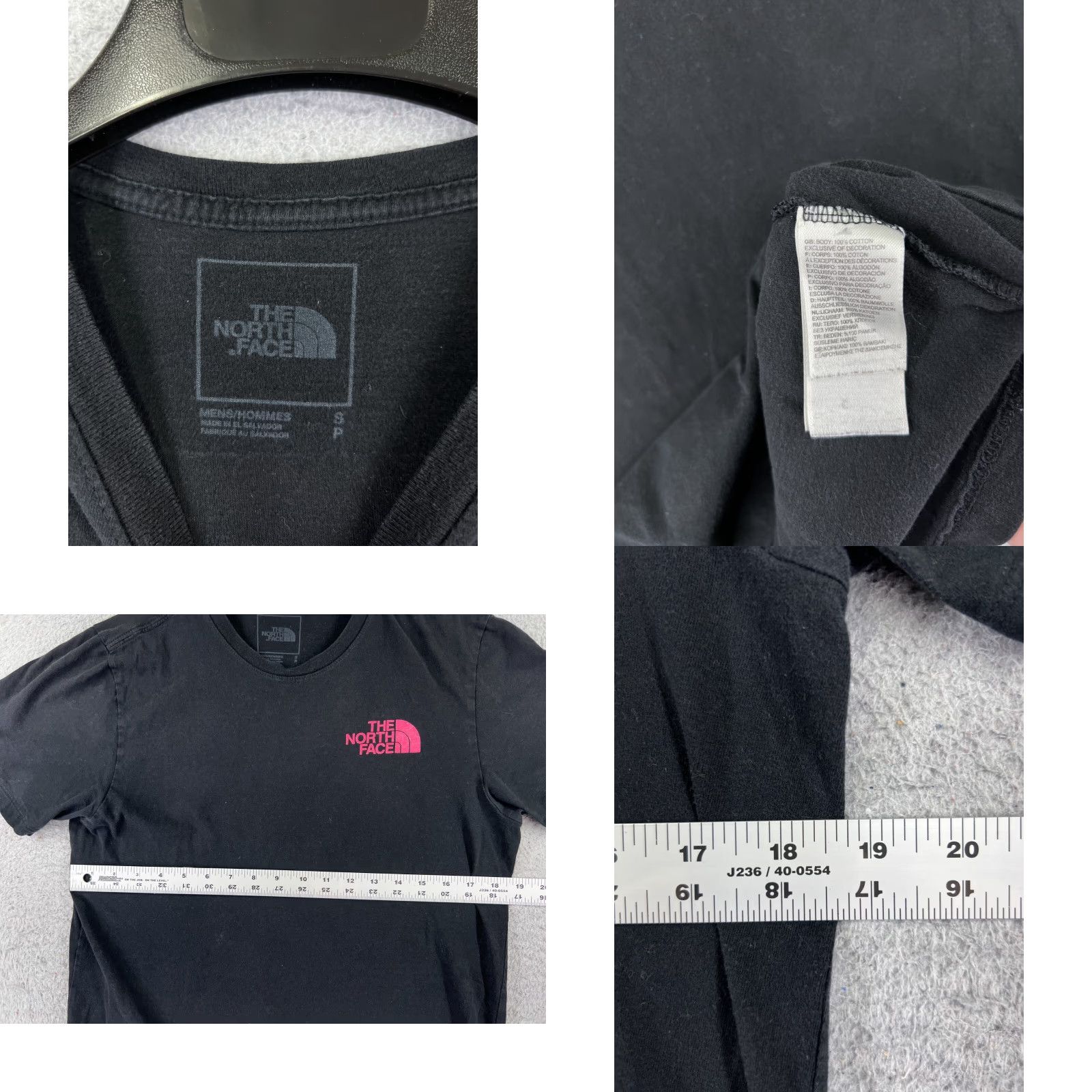 The North Face The North Face Shirt Men S Black Cotton Short Sleeve Crew Neck Logo T-Shirt Mens Size US S / EU 44-46 / 1 - 8 Thumbnail
