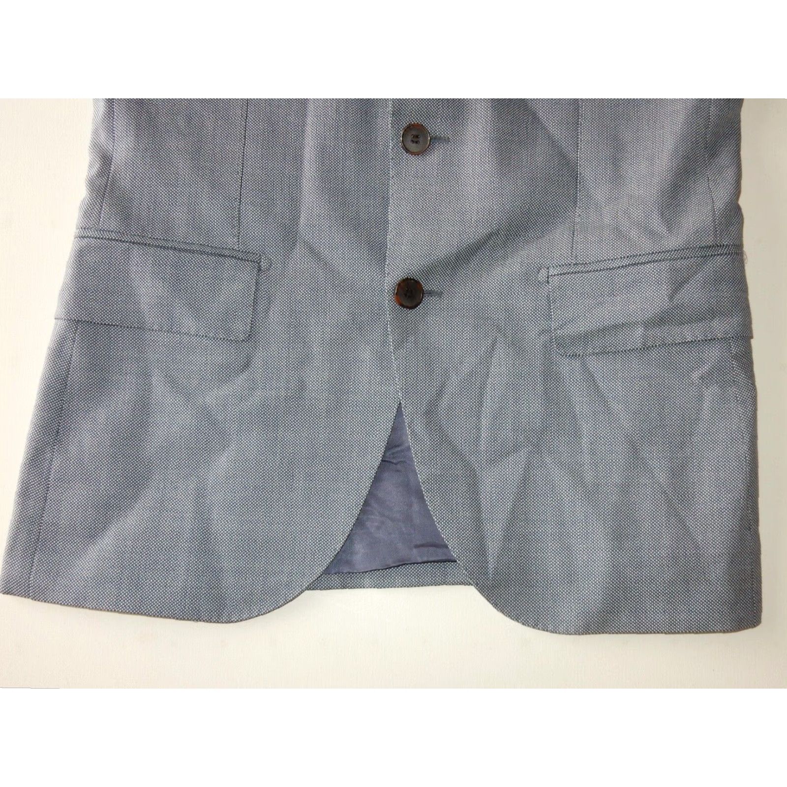 Suitsupply Suitsupply Mens Wool Sport Coat Blazer Jacket Size 46 EUR 36 US Blue Size 46R - 4 Thumbnail
