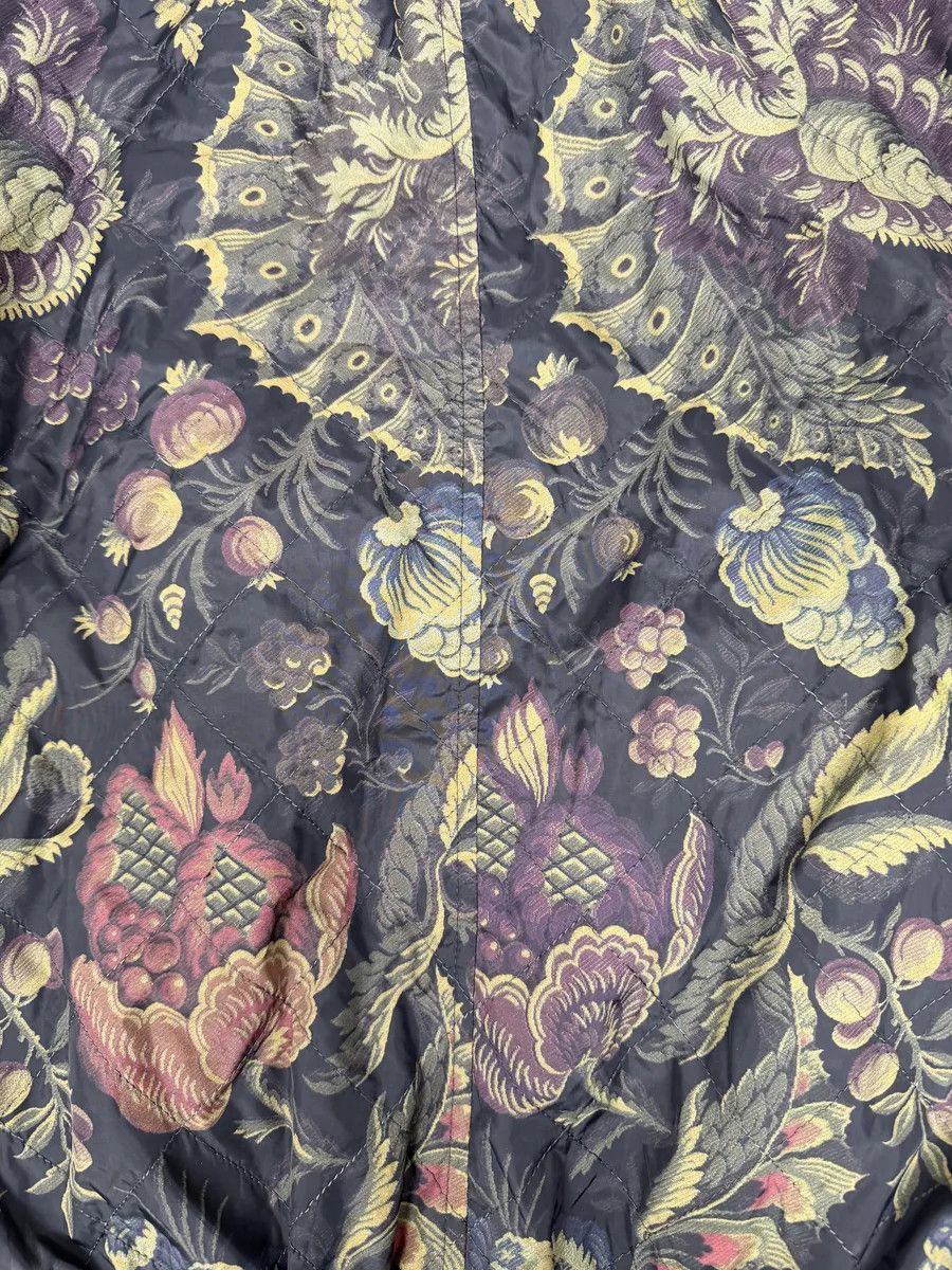 Dries Van Noten SS2014 Dries Van Noten Navy Floral Flowers Buttoned Jacket Size US S / EU 44-46 / 1 - 10 Thumbnail