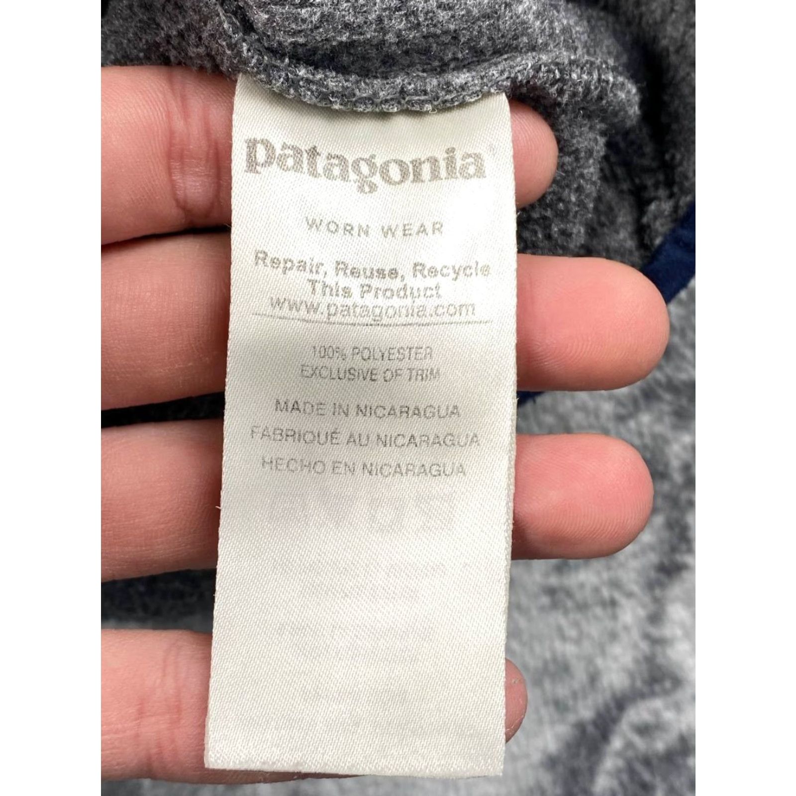 Patagonia VINTAGE Patagonia Synchilla Fleece Jacket Snap T Pullover Men L Gray Size US L / EU 52-54 / 3 - 5 Thumbnail