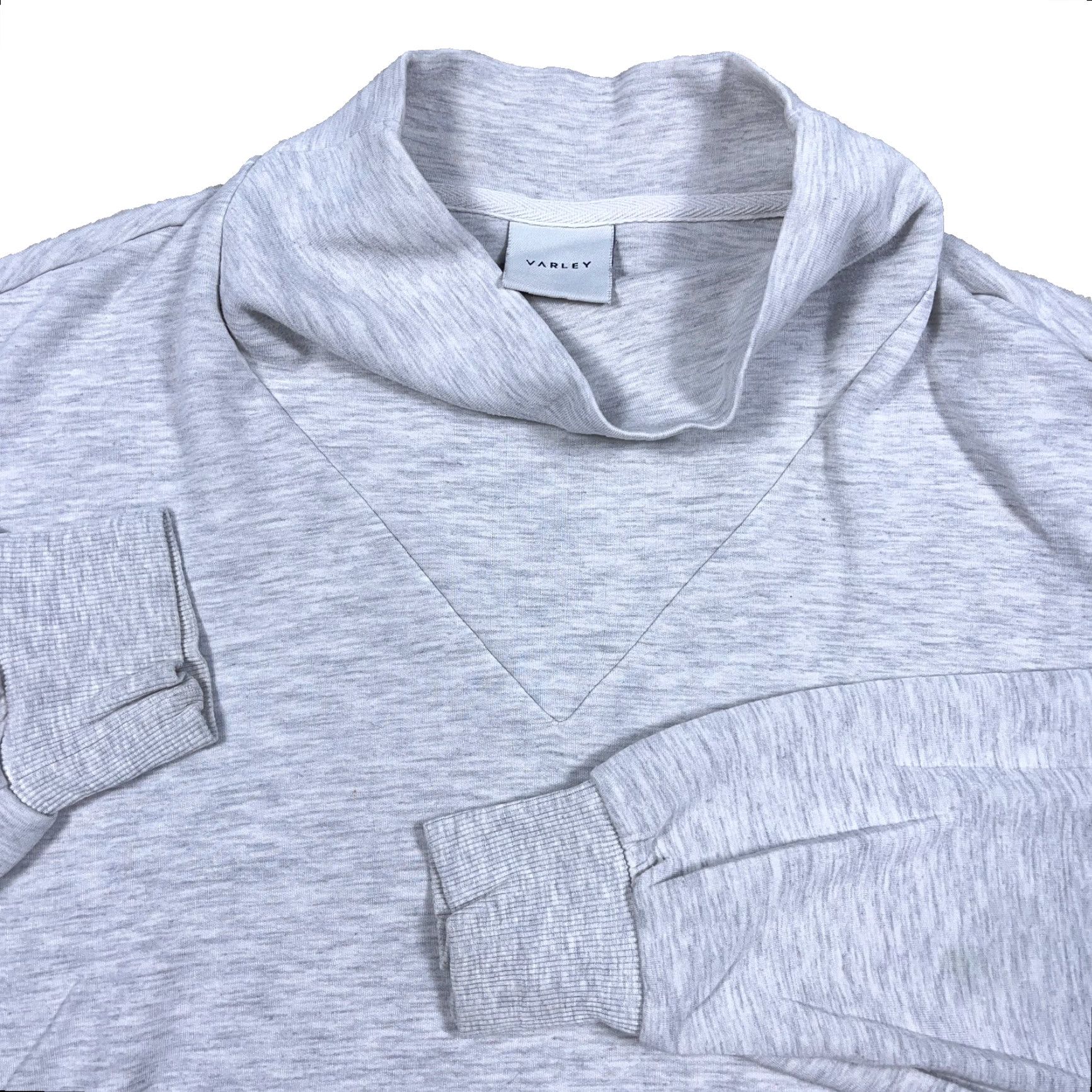 Varley Varley Betsy Sweater Women M Gray Pullover Turtleneck Lightweight Knit Pullover Casual Winter Fall Spring Shirt Womens Size M / US 6-8 / IT 42-44 - 2 Thumbnail