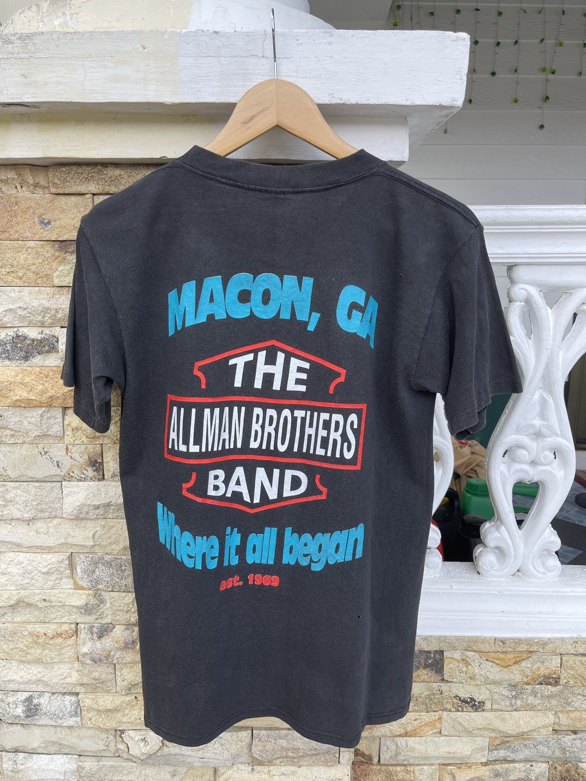 Band Tees Sun Faded🔥Vtg 1992 The Allman Brothers Band T-Shirt Size US M / EU 48-50 / 2 - 2 Thumbnail