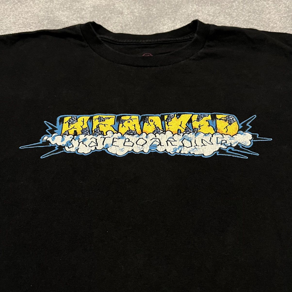 Krooked Vintage 2000s Krooked Clouds Skateboarding Graphic Logo Tee Size US M / EU 48-50 / 2 - 1 Thumbnail