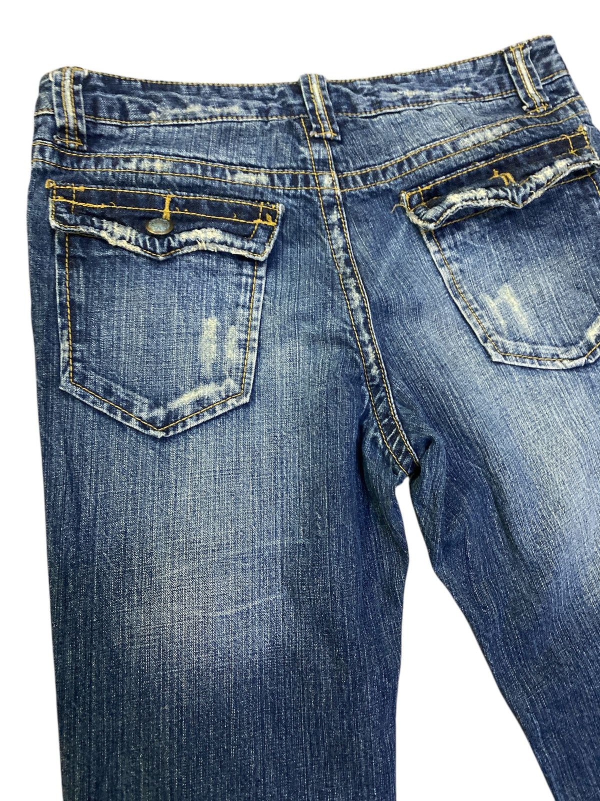 Hysteric Glamour × If Six Was Nine × Japanese Brand Flared Jeans by Trim Co Ltd Distressed Denim Size US 34 / EU 50 - 11 Thumbnail
