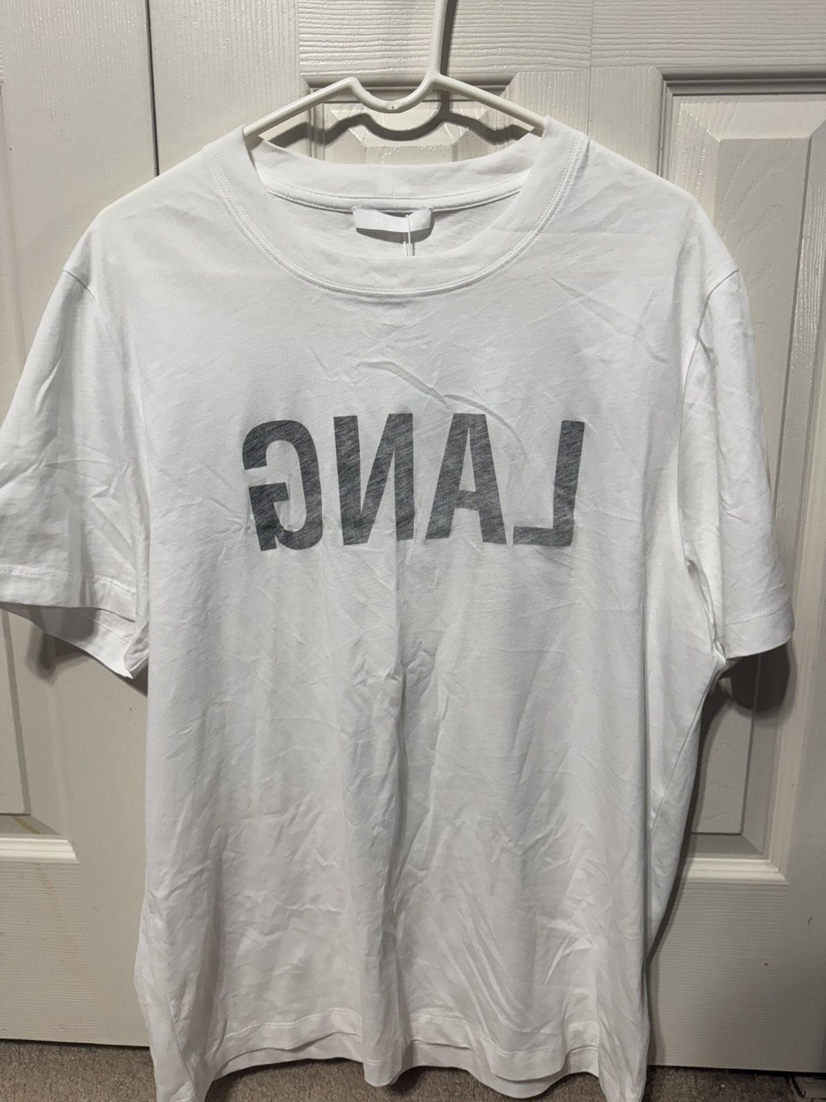 Helmut Lang Lang T Shirt Size US L / EU 52-54 / 3 - 2 Thumbnail