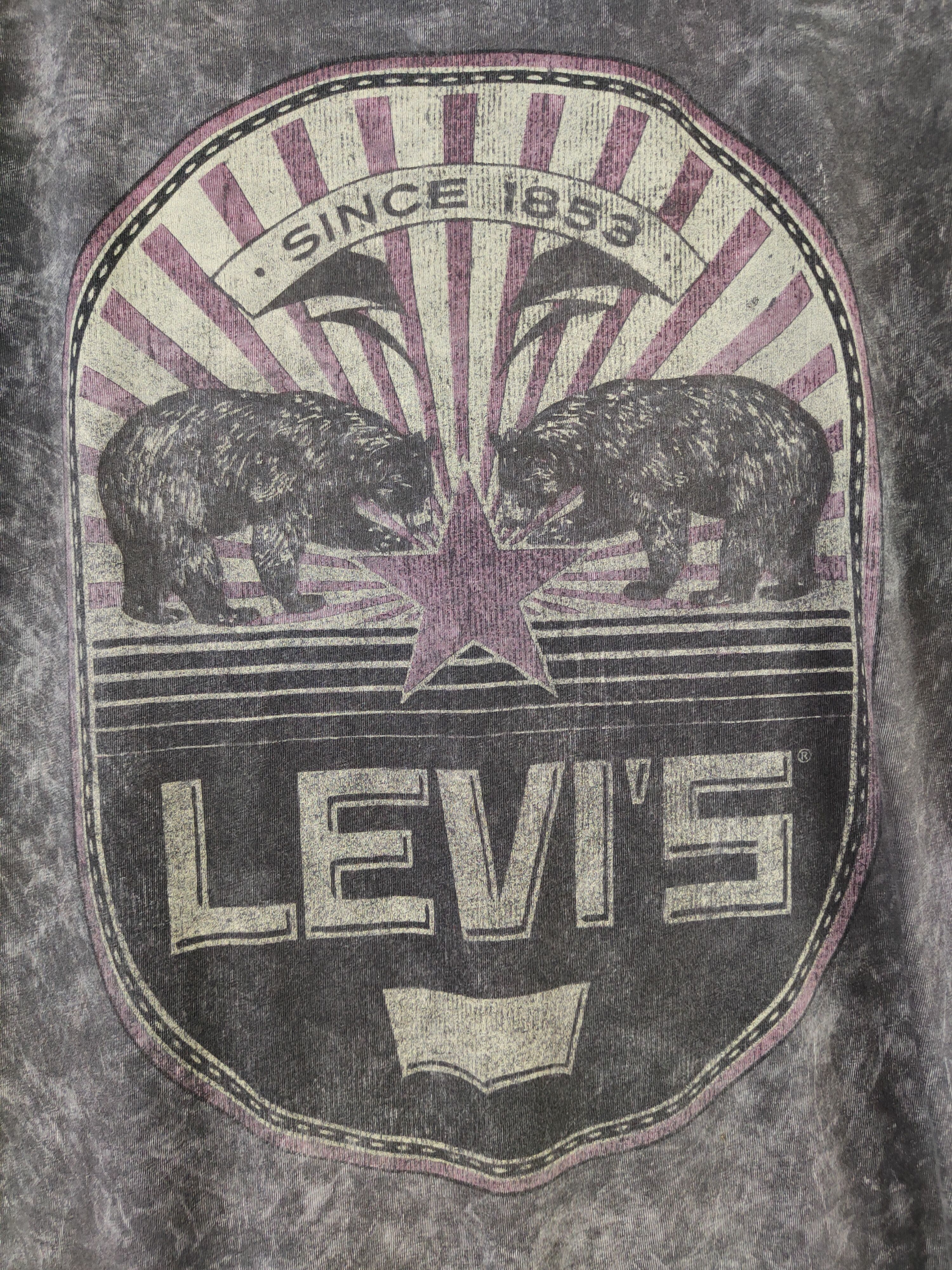 Levi's DL Levi's Black acid wash Short Sleeve T-shirt #1021 Size US M / EU 48-50 / 2 - 3 Thumbnail