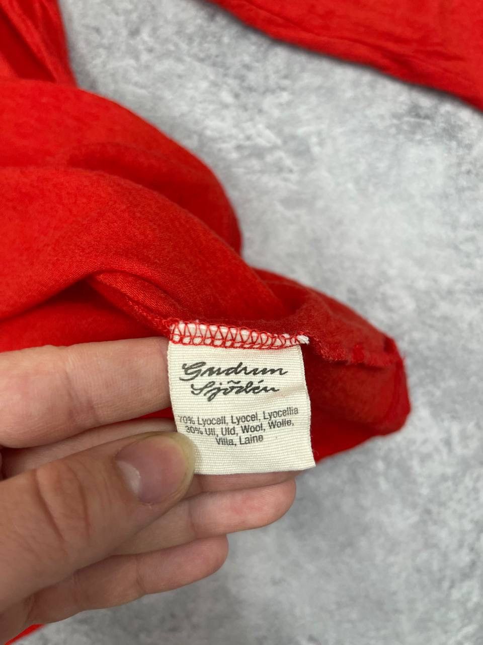 Gudrun Sjoden Gudrun Sjödén Women Cotton Top Red Long Sleeve Crewneck Size XL / US 12-14 / IT 48-50 - 5 Thumbnail