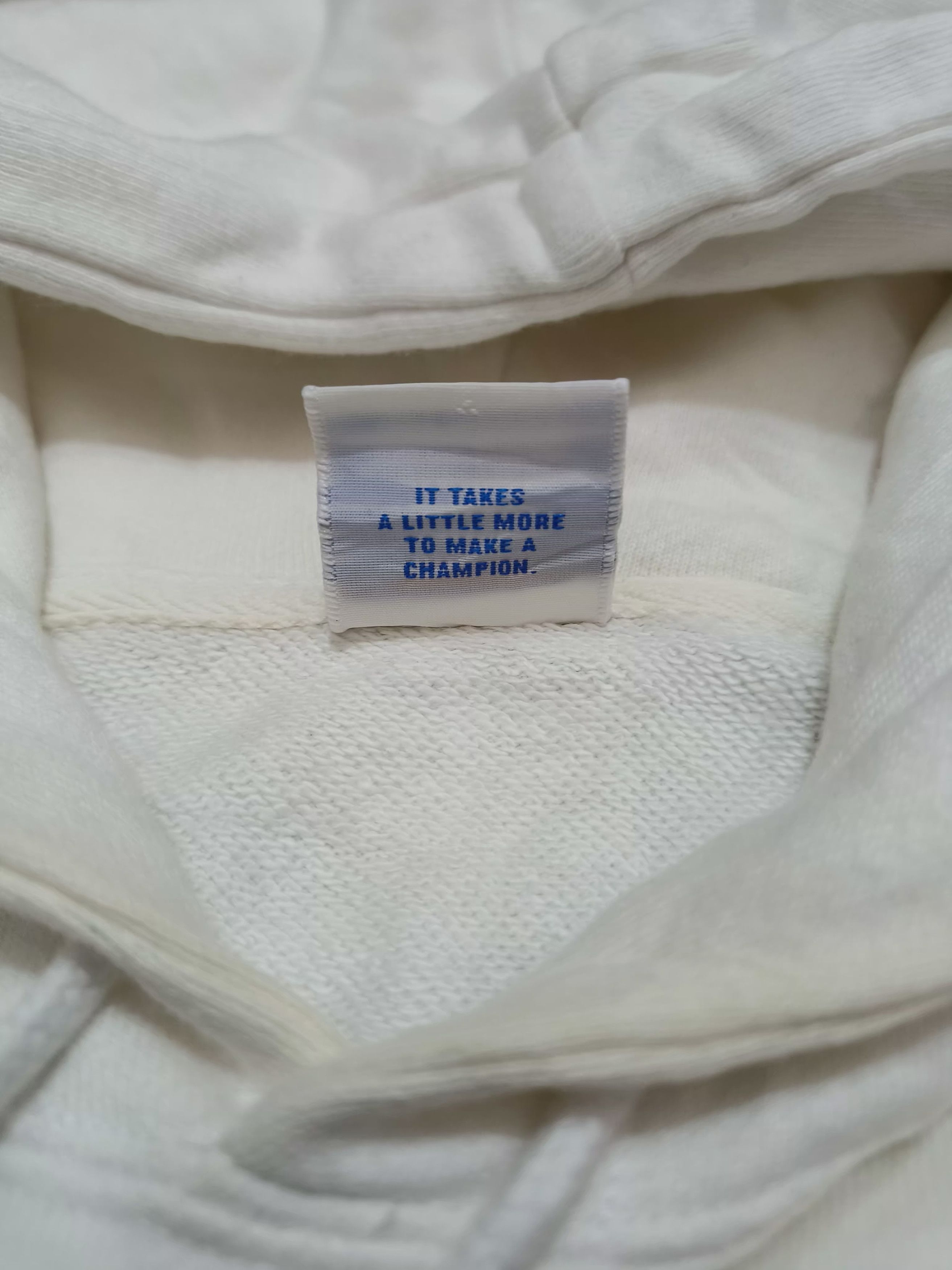 Champion Vintage 90s Y2K Champion White Hoodie Jacket Size US S / EU 44-46 / 1 - 6 Thumbnail