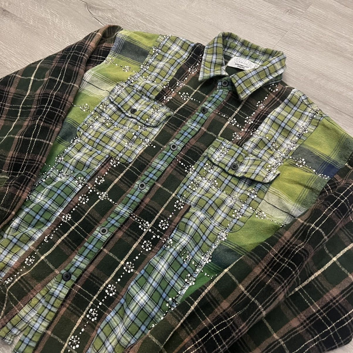 Vale Vale Forever Rhinestone Flannel Frankenstein Size US XL / EU 56 / 4 - 15 Thumbnail