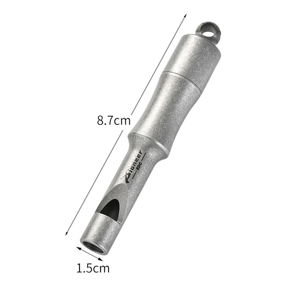 Whistles Whistle Titanium Pendant Coach Sports Camping Gift For Him Size ONE SIZE - 4 Thumbnail