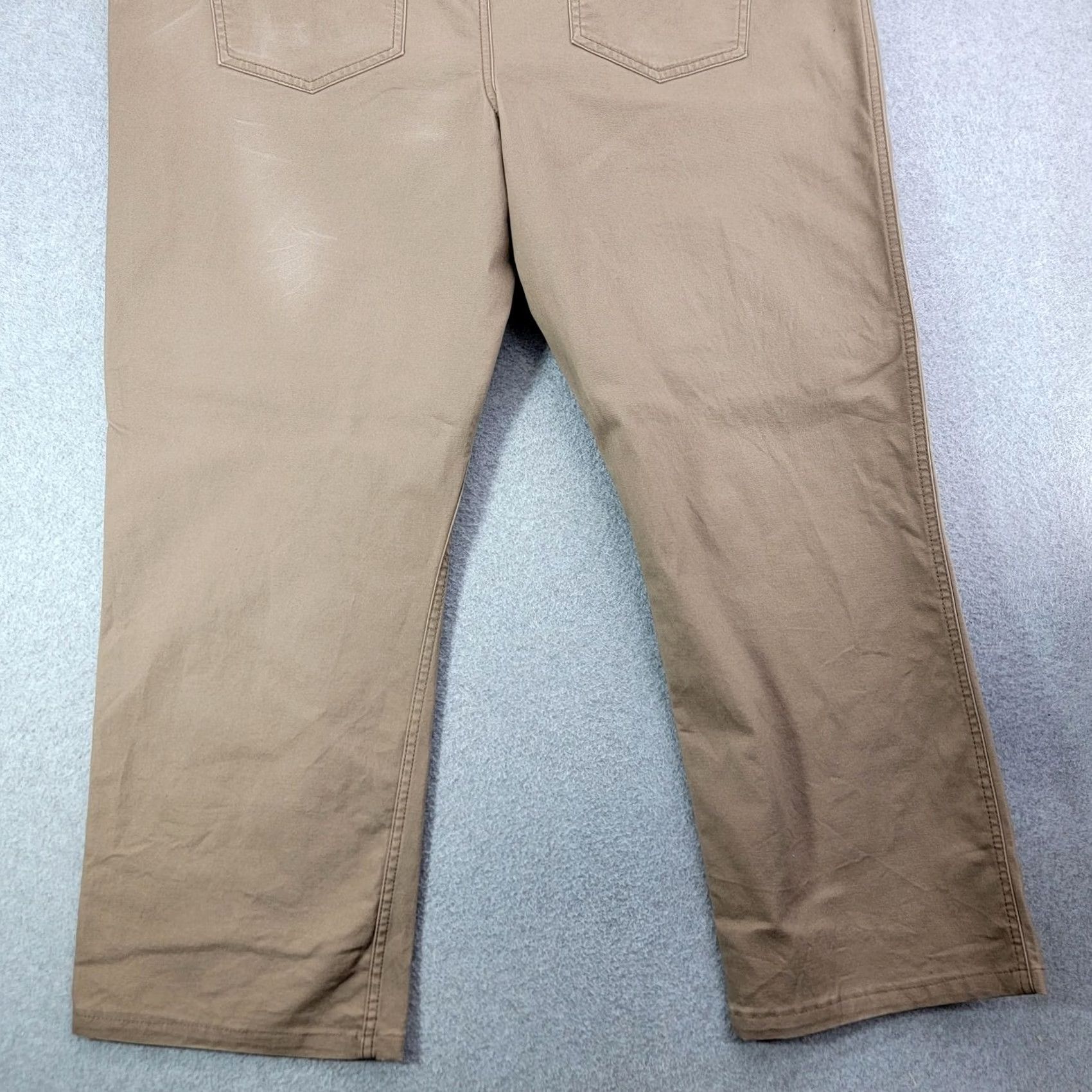 Vintage Magellan Pants Mens 42x30 Brown Khaki Chino Regular Fit 5 Pocket Casual Size US 42 / EU 58 - 5 Thumbnail