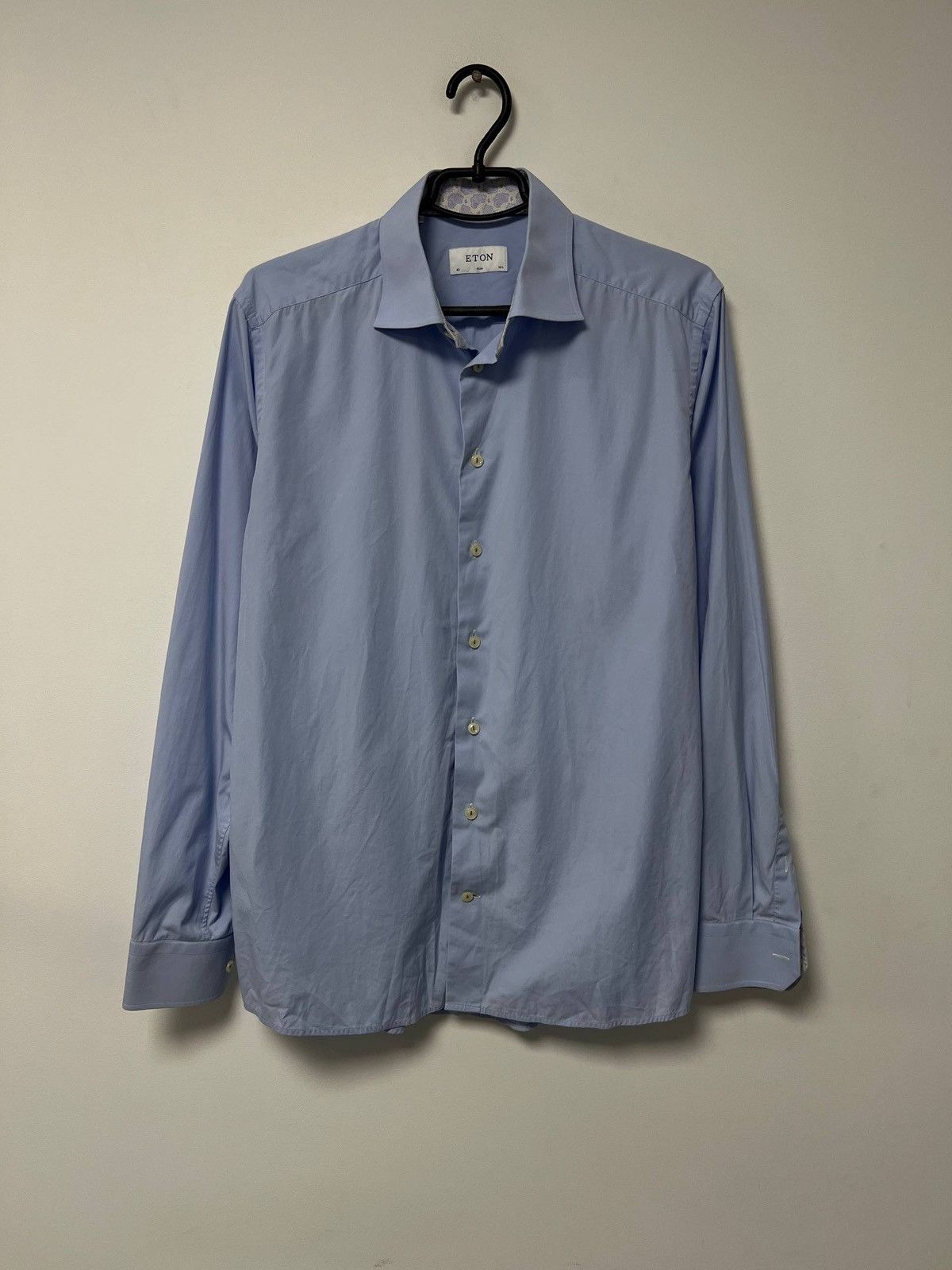 Eton Vintage Eton Slim Fit Button Shirt Blue Mens sz 42 16 1/2 Size US XS / EU 42 / 0 - 1 Thumbnail