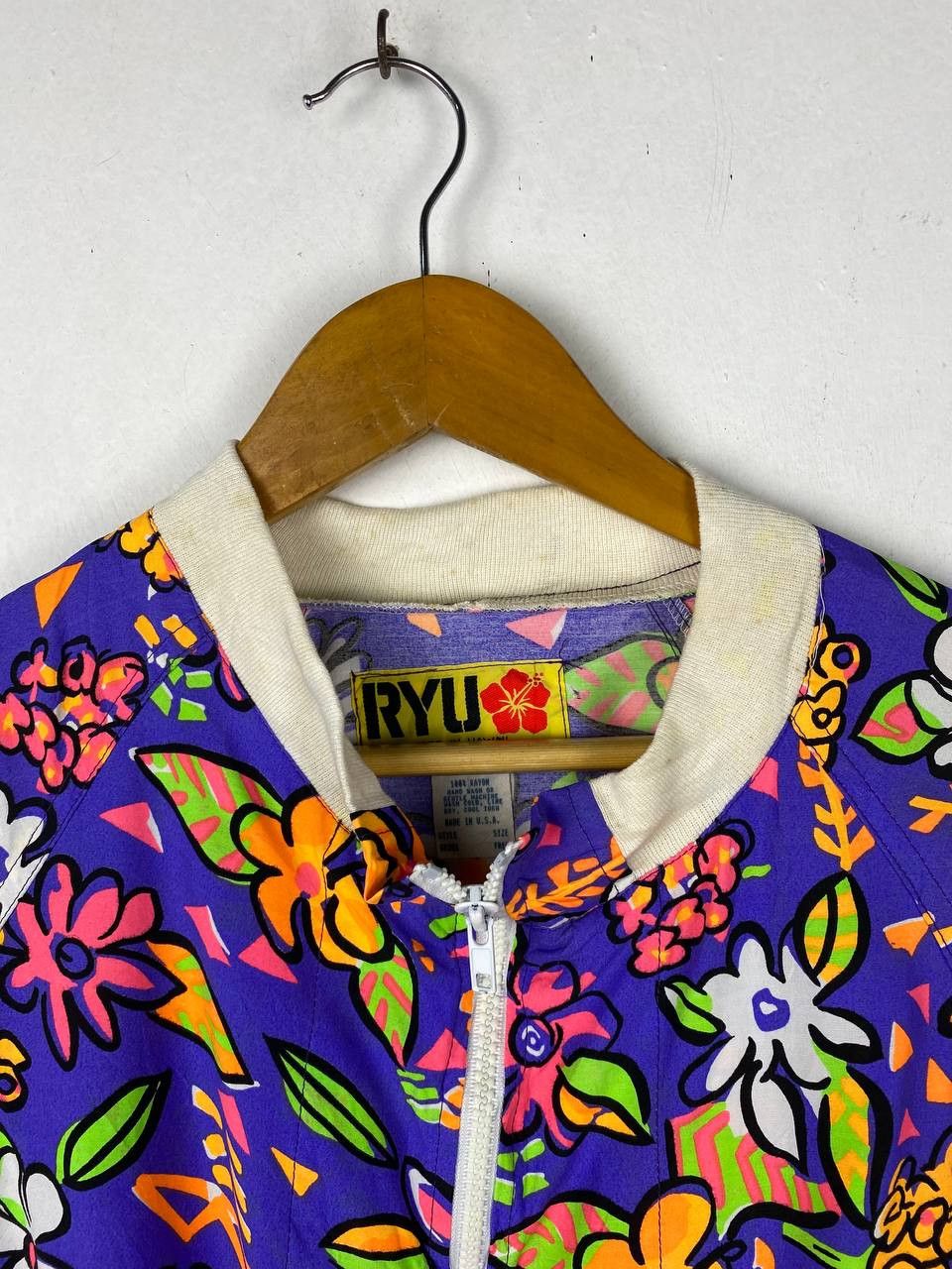 Vintage vintage ryu hawaiian jacket 100 rayon nice design Size US XXL / EU 58 / 5 - 2 Thumbnail