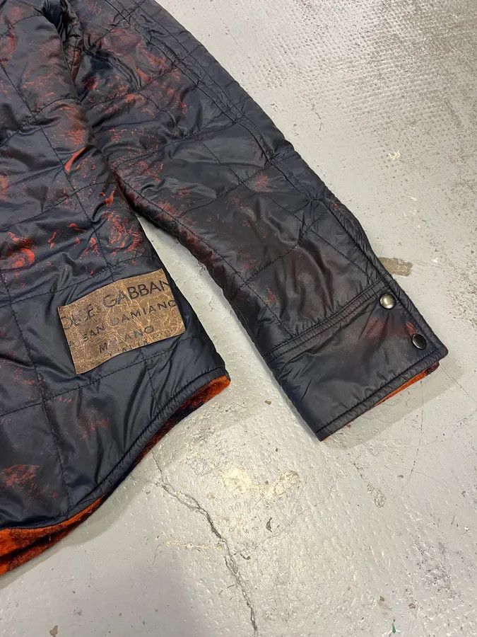 Dolce & Gabbana 2010s Dolce & Gabbana Reversible Orange & Black Tartan Jacket Size US M / EU 48-50 / 2 - 14 Thumbnail