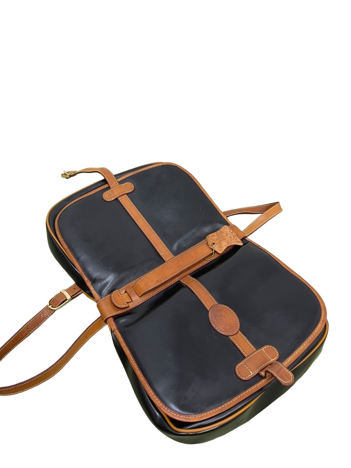 Genuine Leather Full Leather Patina Vtg Alice Italy Shoulder Bag 2🟩 Size ONE SIZE - 20 Thumbnail